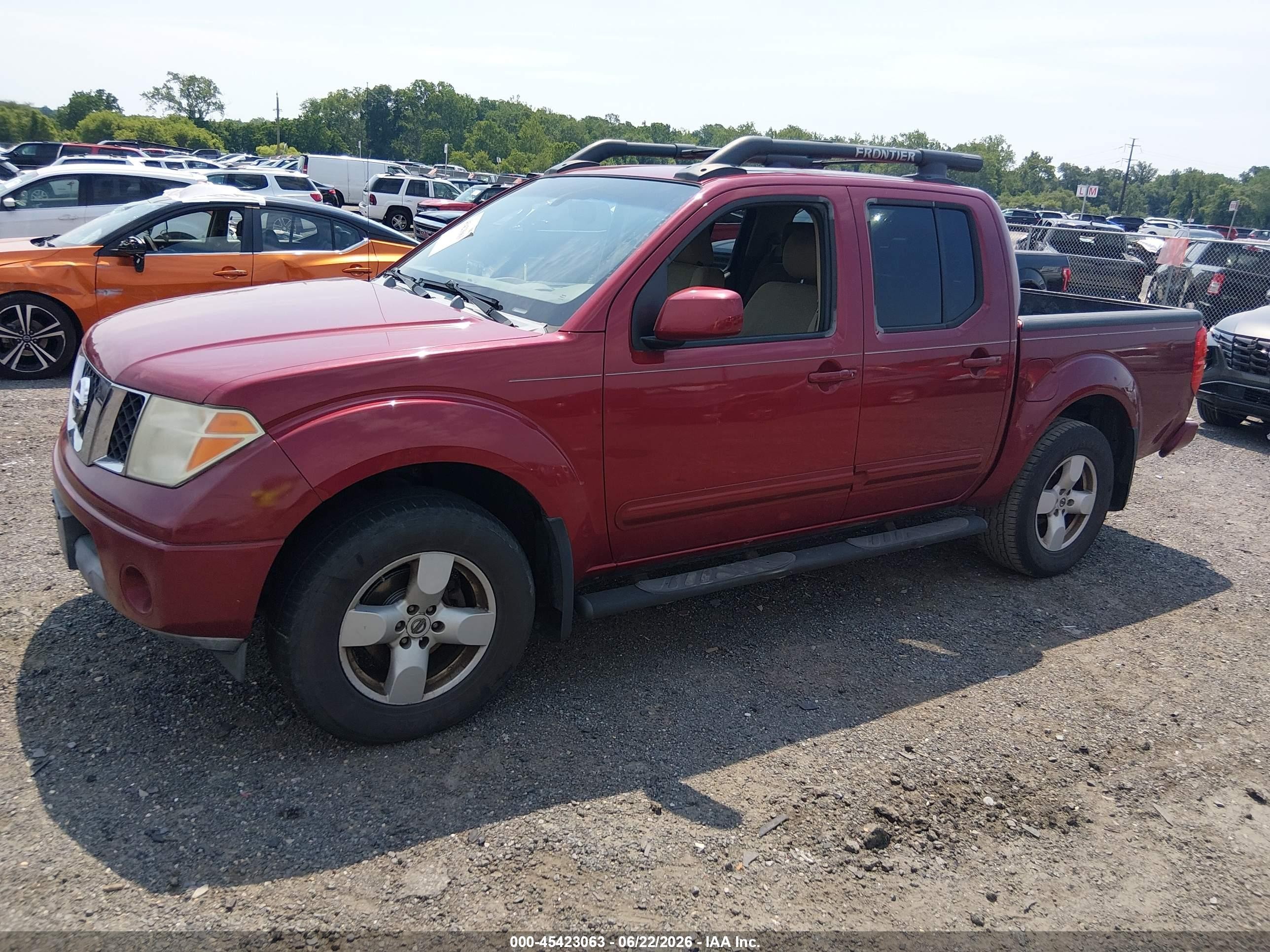 2006 Nissan Frontier Le Red vin: 1N6AD07WX6C413891