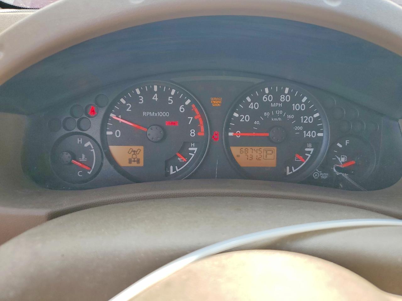 2007 Nissan Frontier Se Burgundy vin: 1N6AD07WX7C442096