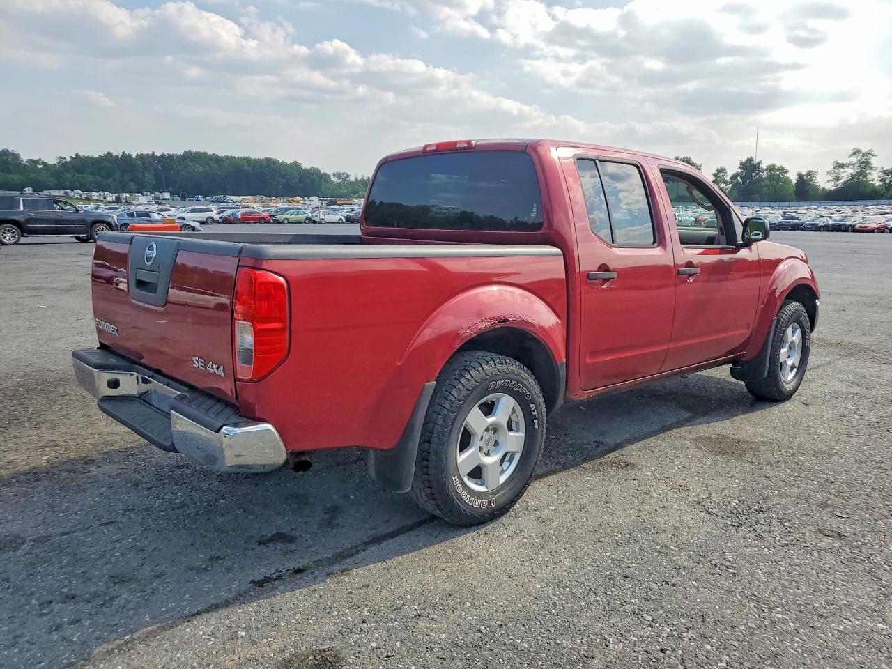 2007 Nissan Frontier Se Burgundy vin: 1N6AD07WX7C442096