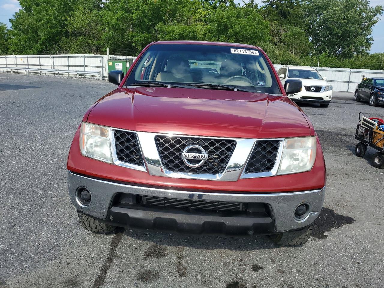 2007 Nissan Frontier Se Burgundy vin: 1N6AD07WX7C442096