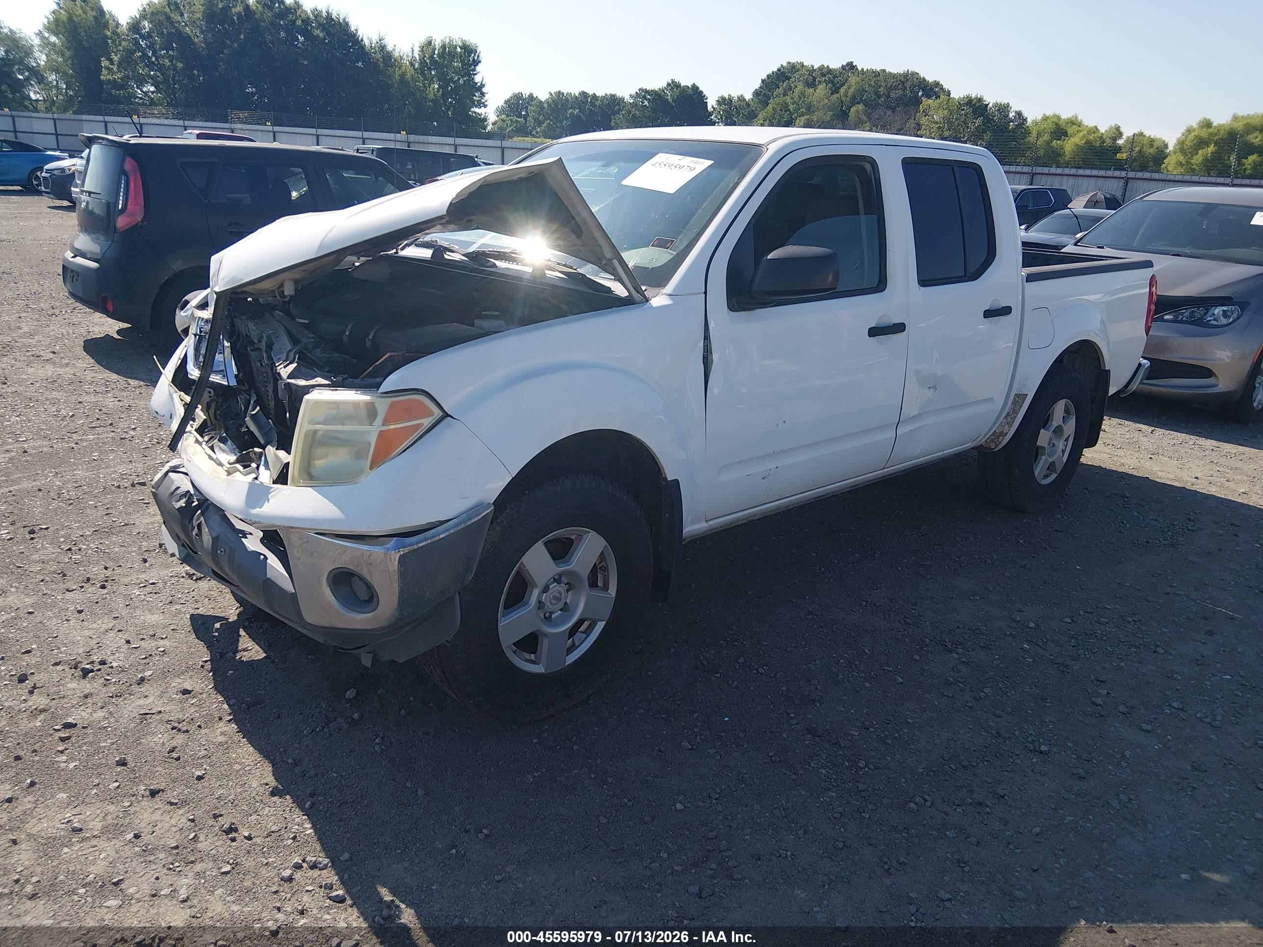 2007 Nissan Frontier Se White vin: 1N6AD07WX7C450361