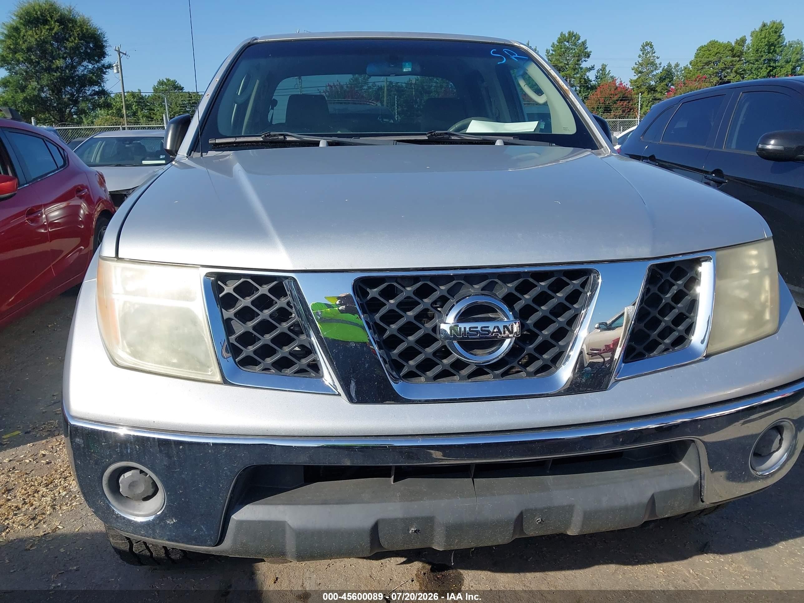 2007 Nissan Frontier Se Silver vin: 1N6AD07WX7C452319