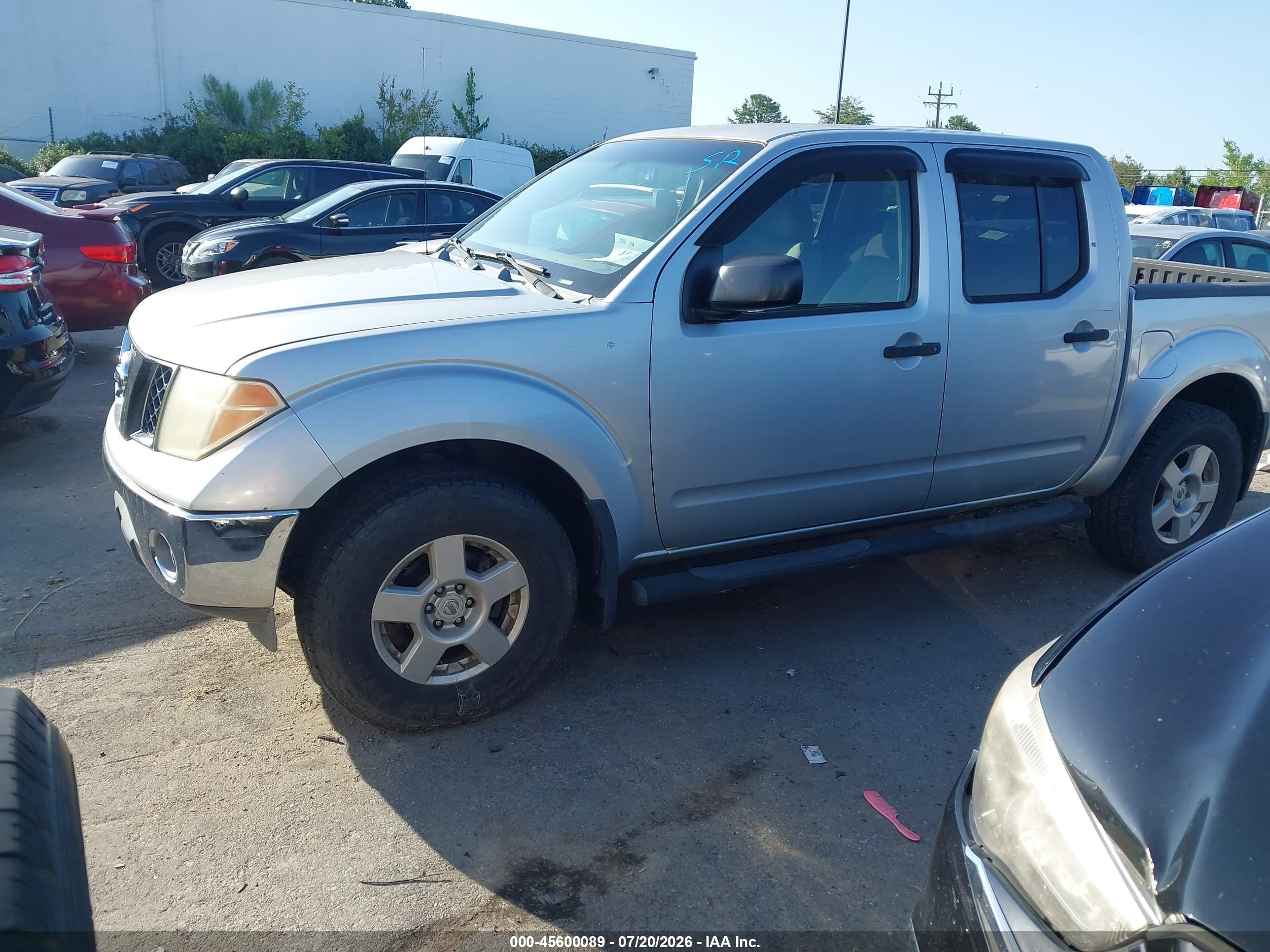 2007 Nissan Frontier Se Silver vin: 1N6AD07WX7C452319