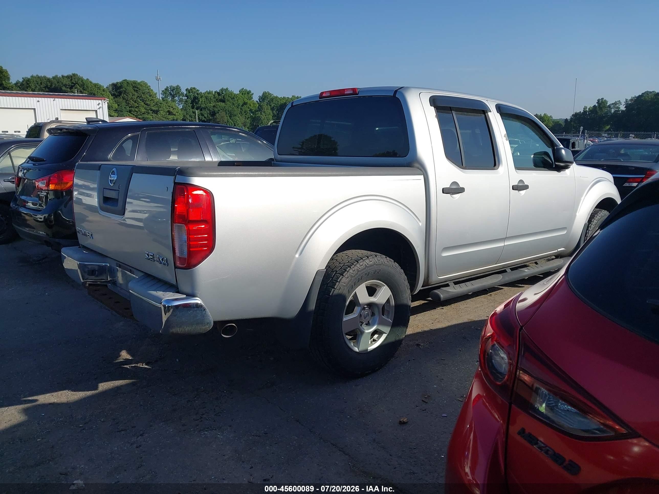 2007 Nissan Frontier Se Silver vin: 1N6AD07WX7C452319