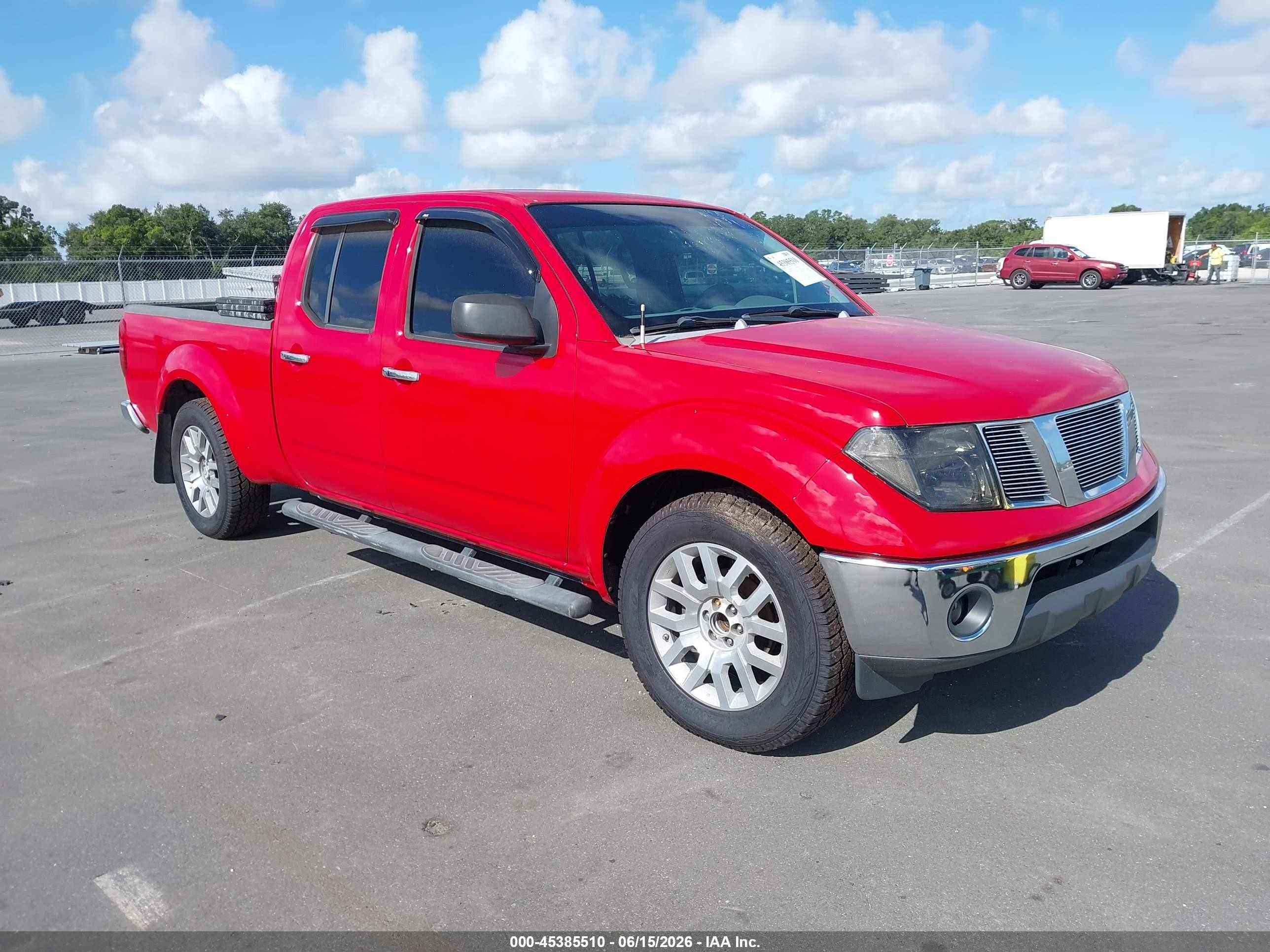 2007 Nissan Frontier Se Red vin: 1N6AD09U07C417347