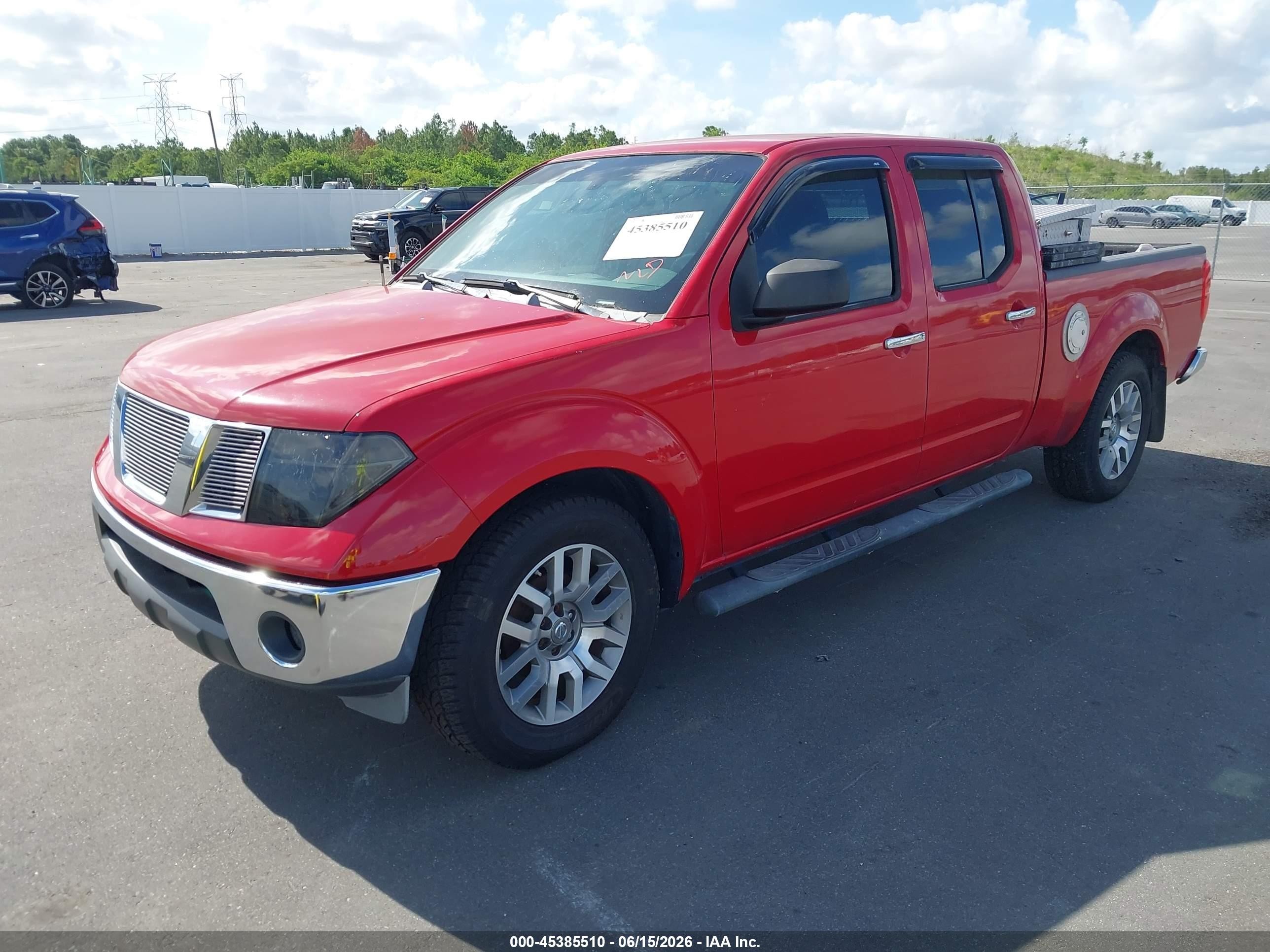2007 Nissan Frontier Se Red vin: 1N6AD09U07C417347