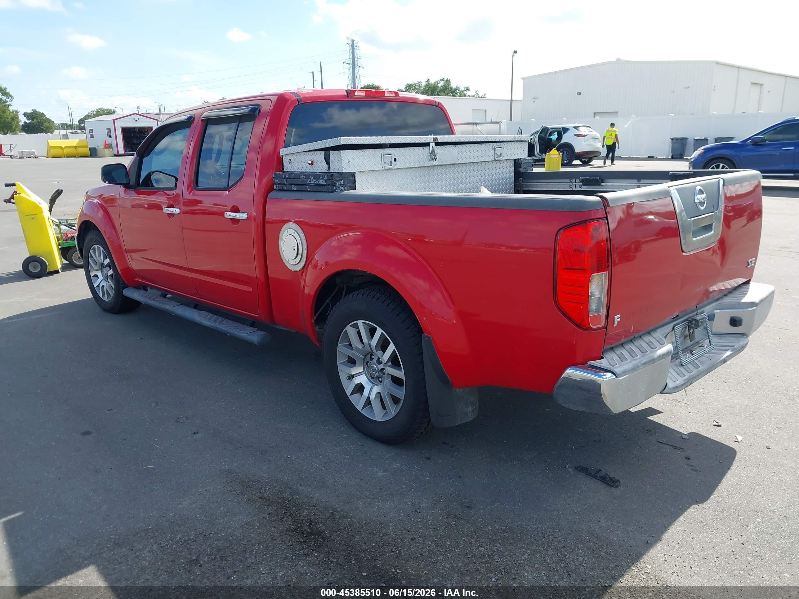 2007 Nissan Frontier Se Red vin: 1N6AD09U07C417347