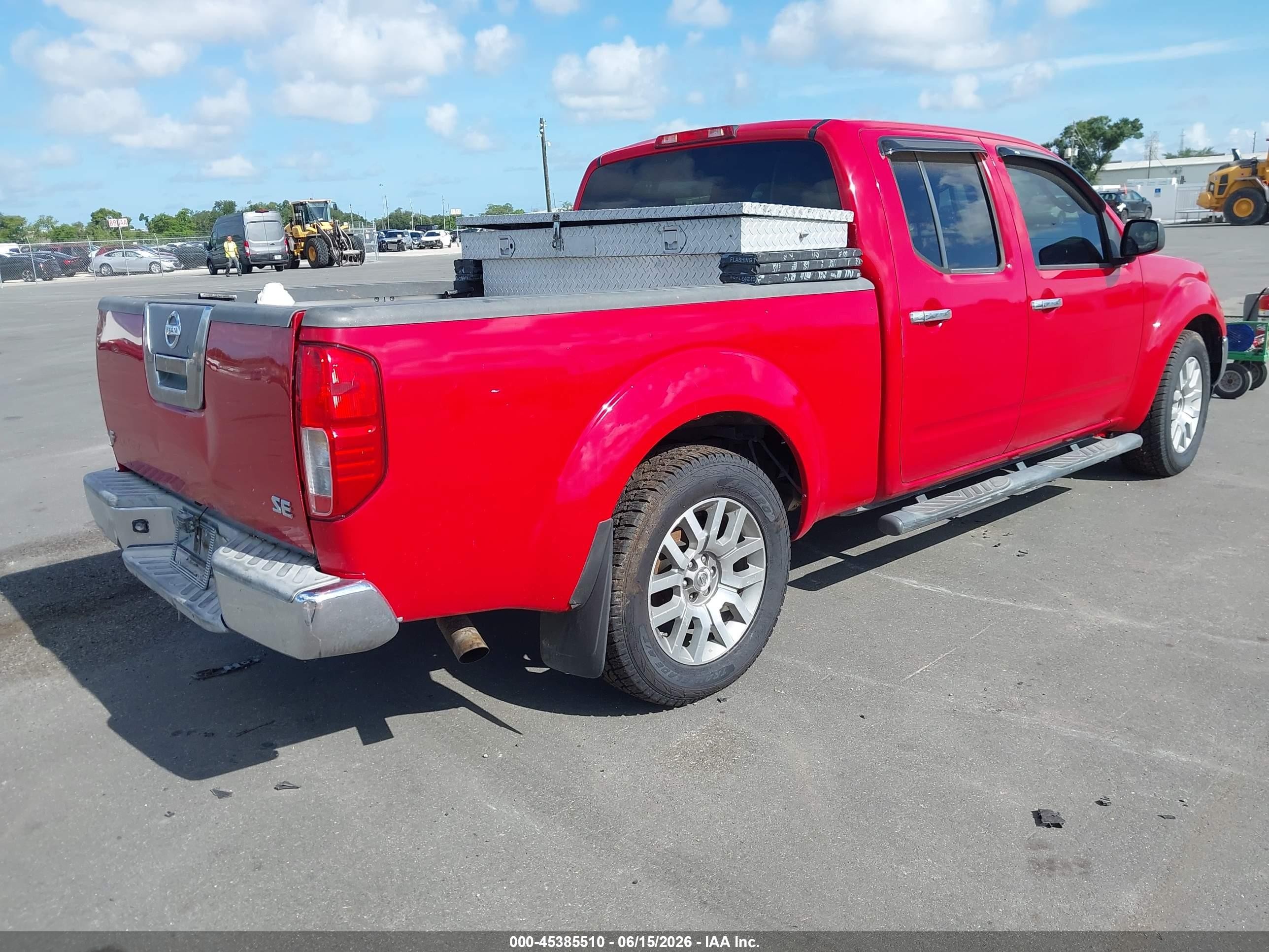 2007 Nissan Frontier Se Red vin: 1N6AD09U07C417347