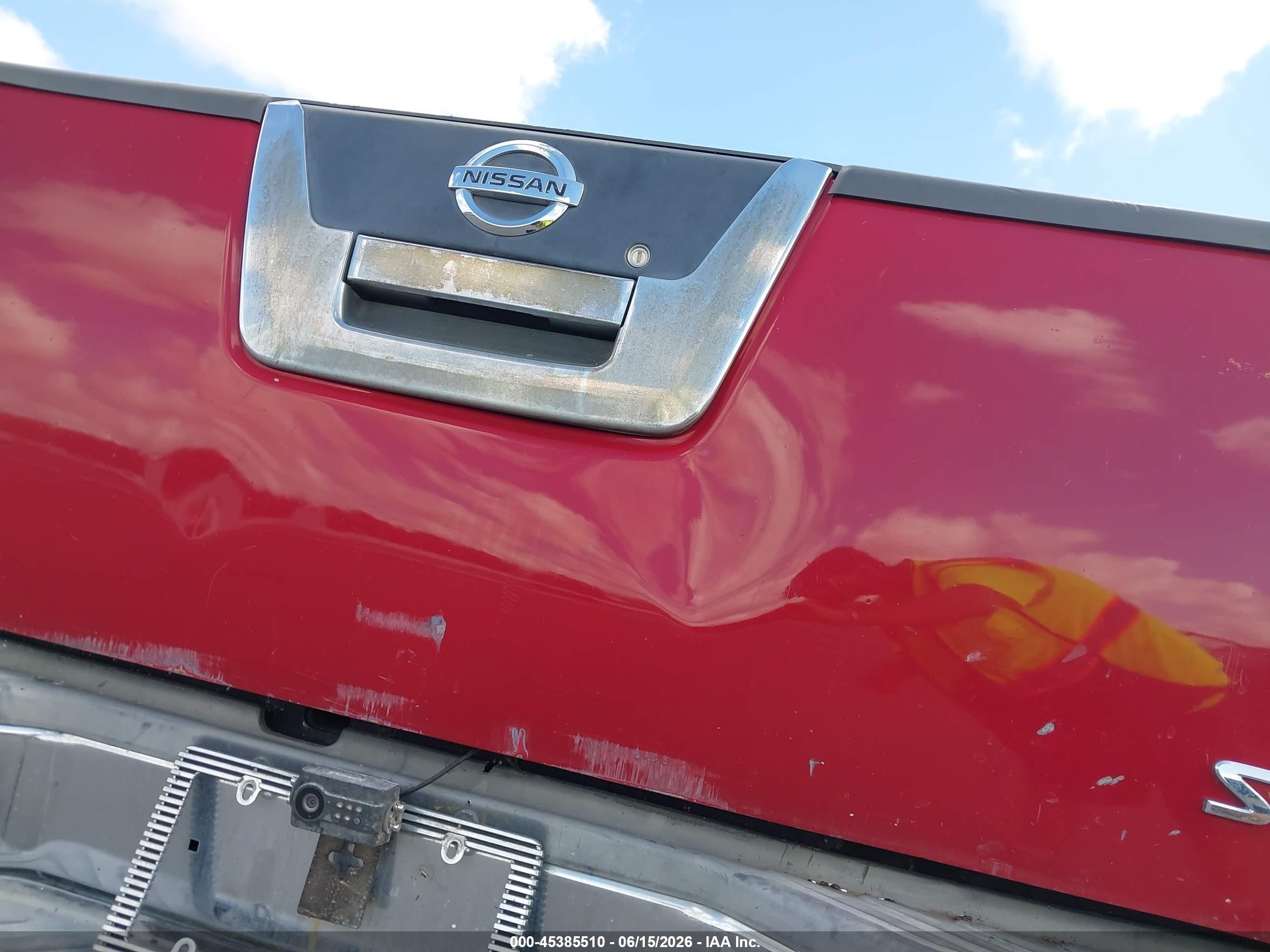 2007 Nissan Frontier Se Red vin: 1N6AD09U07C417347
