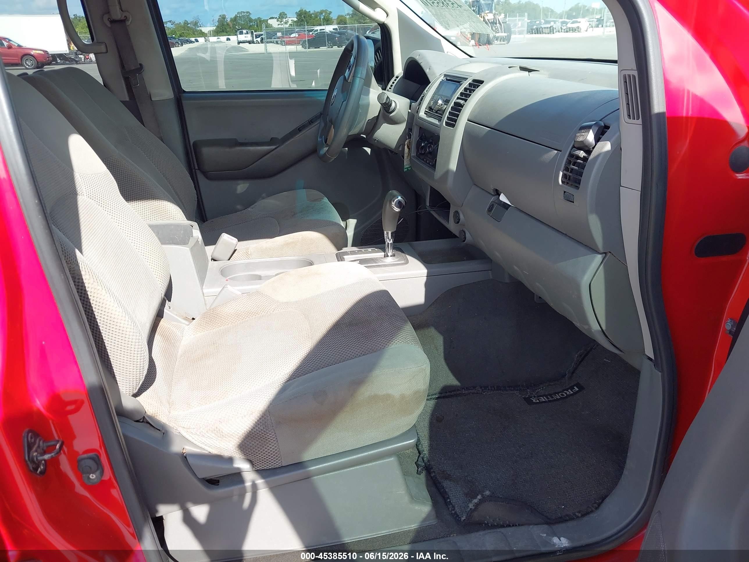 2007 Nissan Frontier Se Red vin: 1N6AD09U07C417347