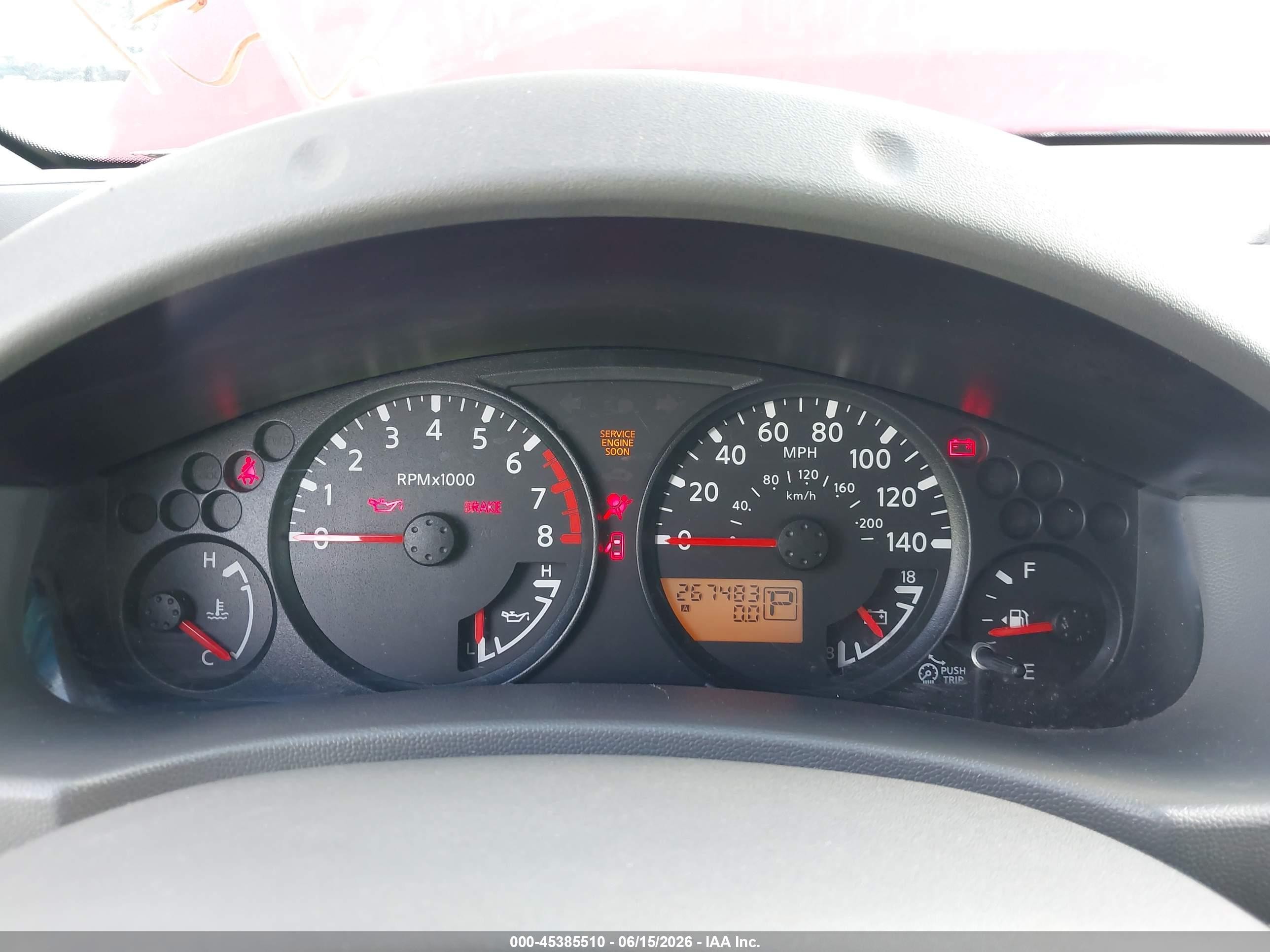 2007 Nissan Frontier Se Red vin: 1N6AD09U07C417347