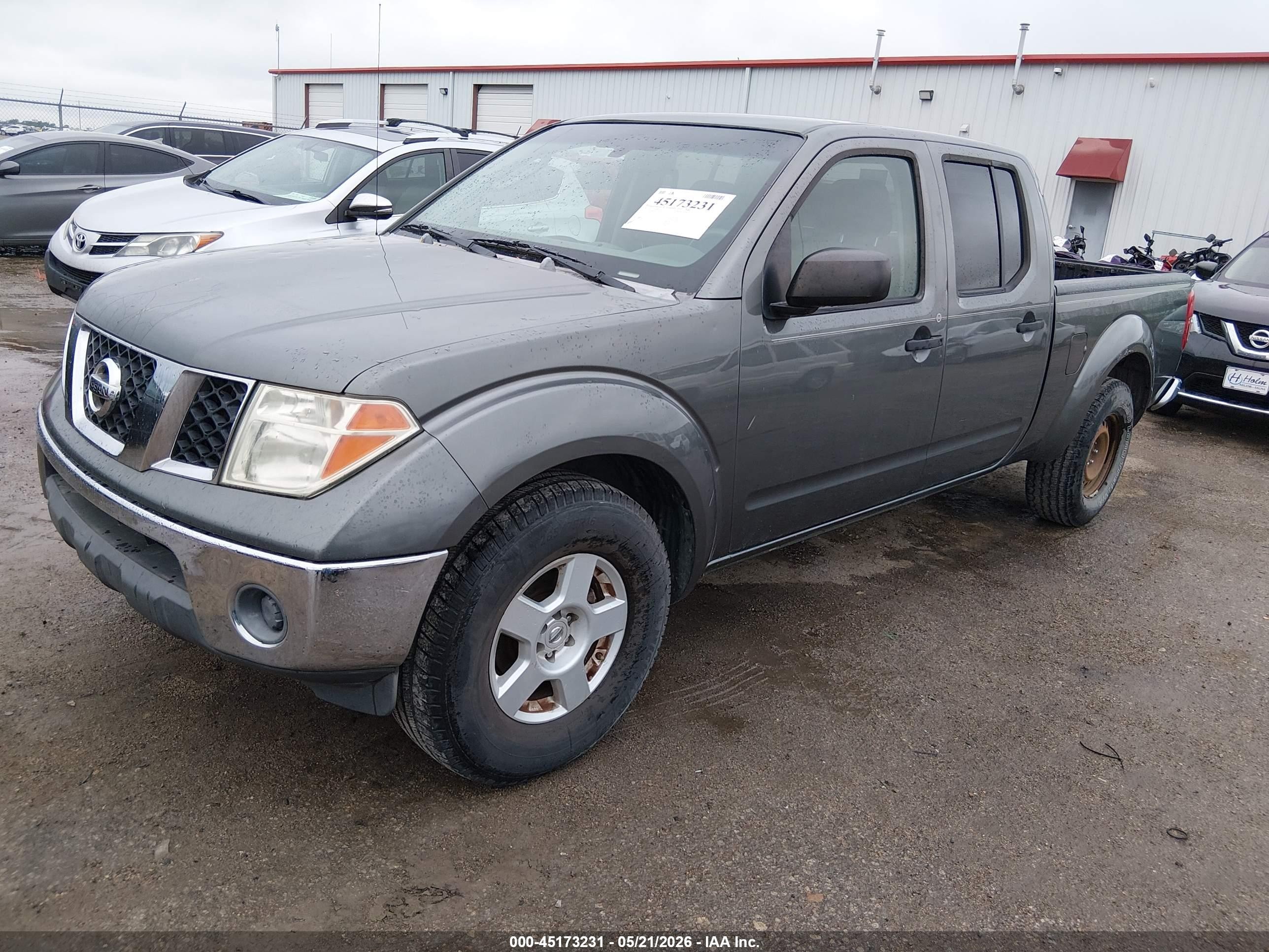 2007 Nissan Frontier Se Серый vin: 1N6AD09U07C421236