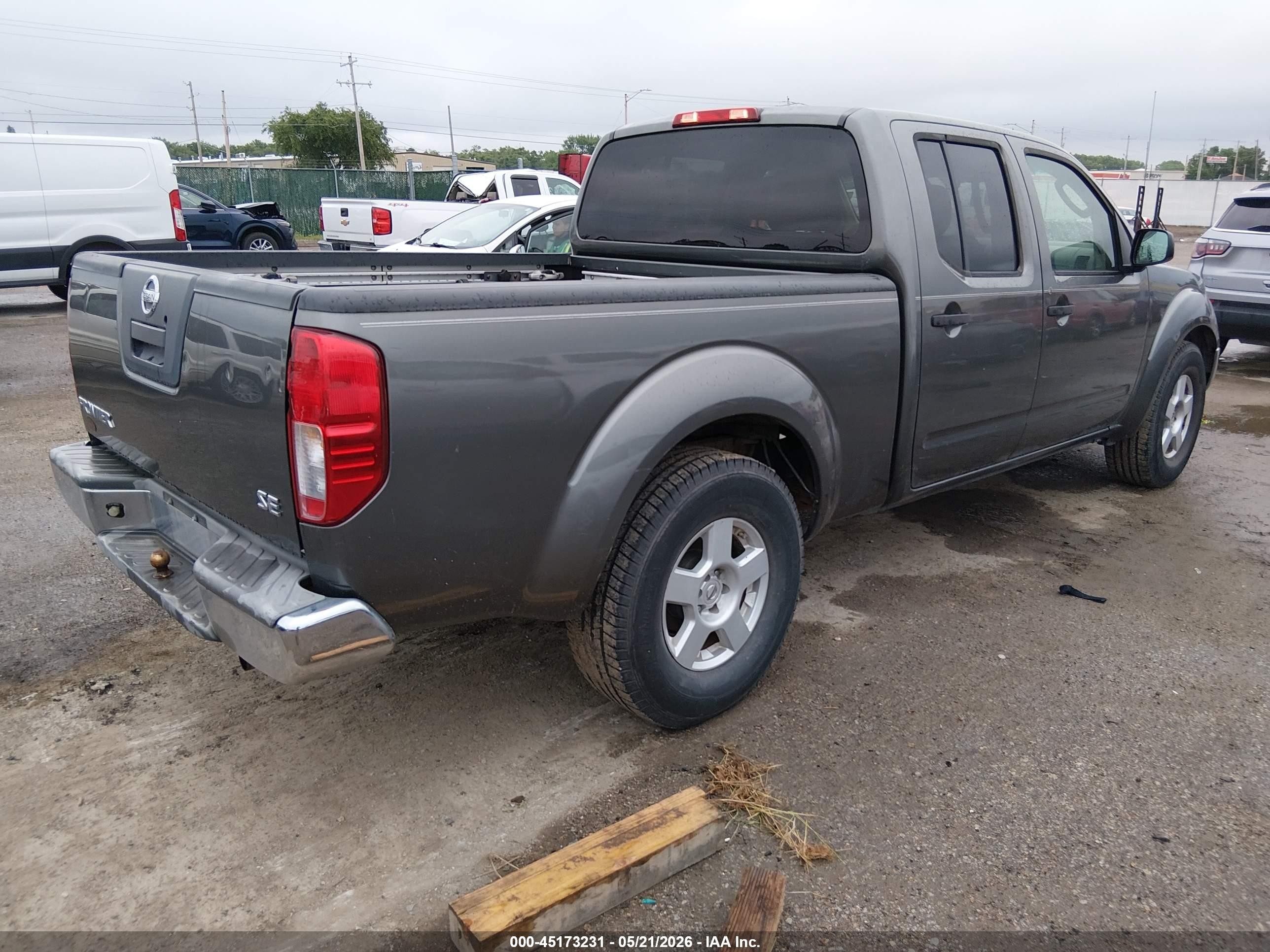 2007 Nissan Frontier Se Серый vin: 1N6AD09U07C421236