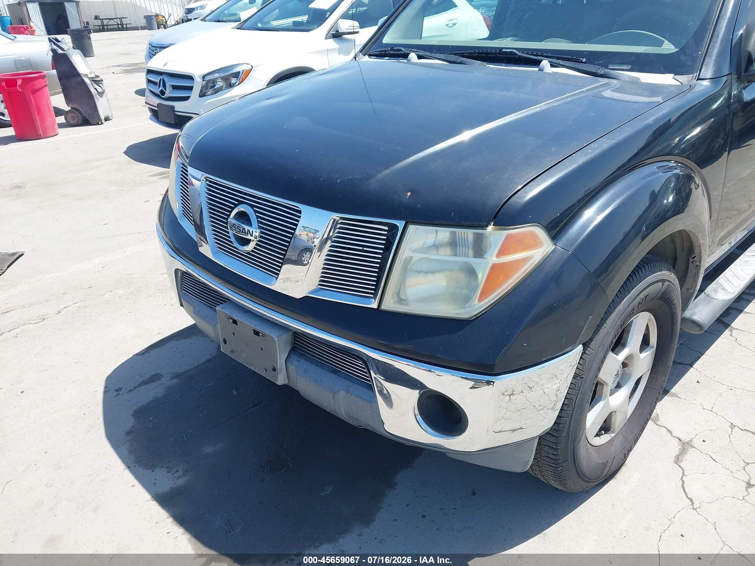 2007 Nissan Frontier Se Black vin: 1N6AD09U37C449175