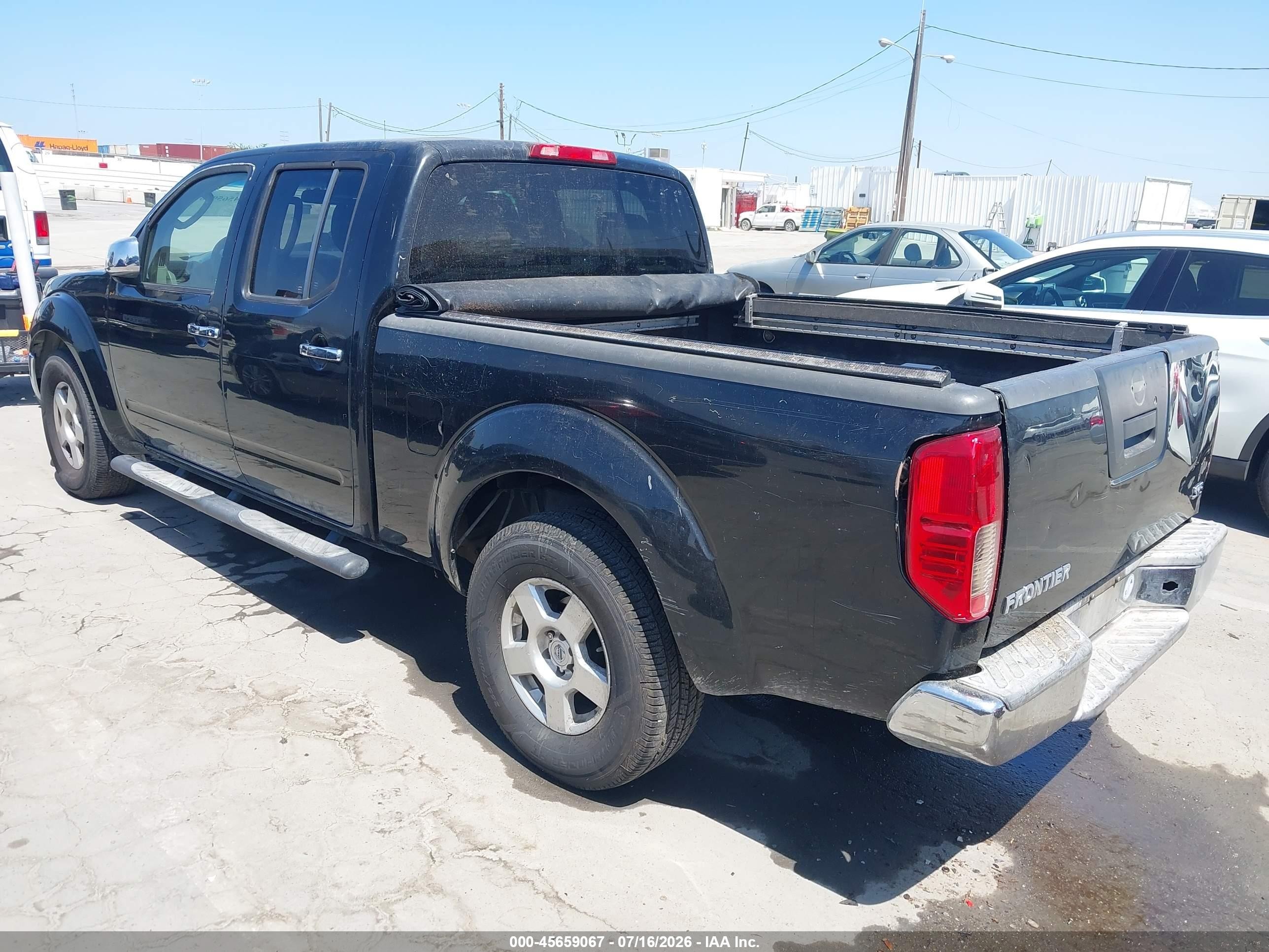 2007 Nissan Frontier Se Black vin: 1N6AD09U37C449175