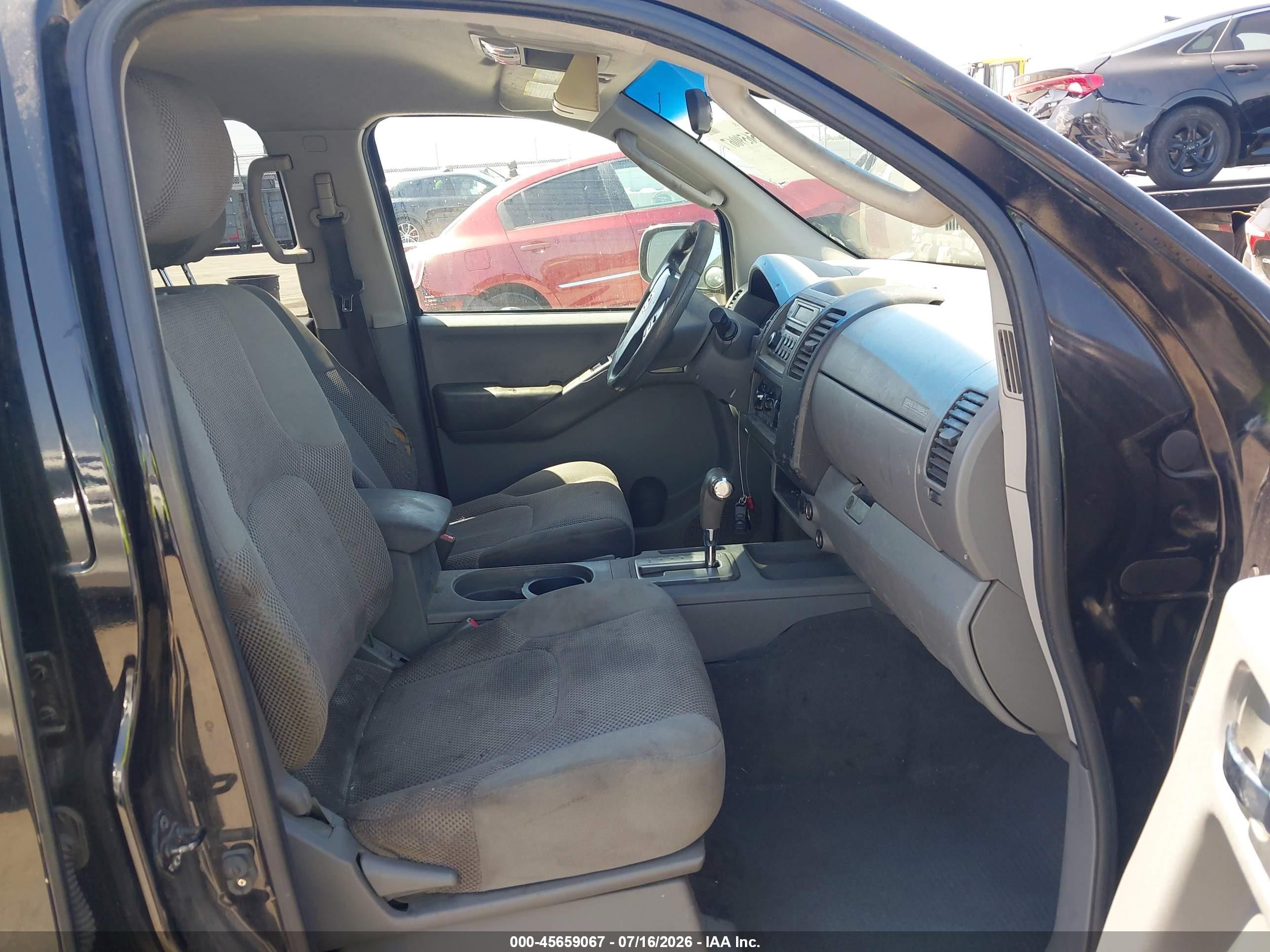2007 Nissan Frontier Se Black vin: 1N6AD09U37C449175