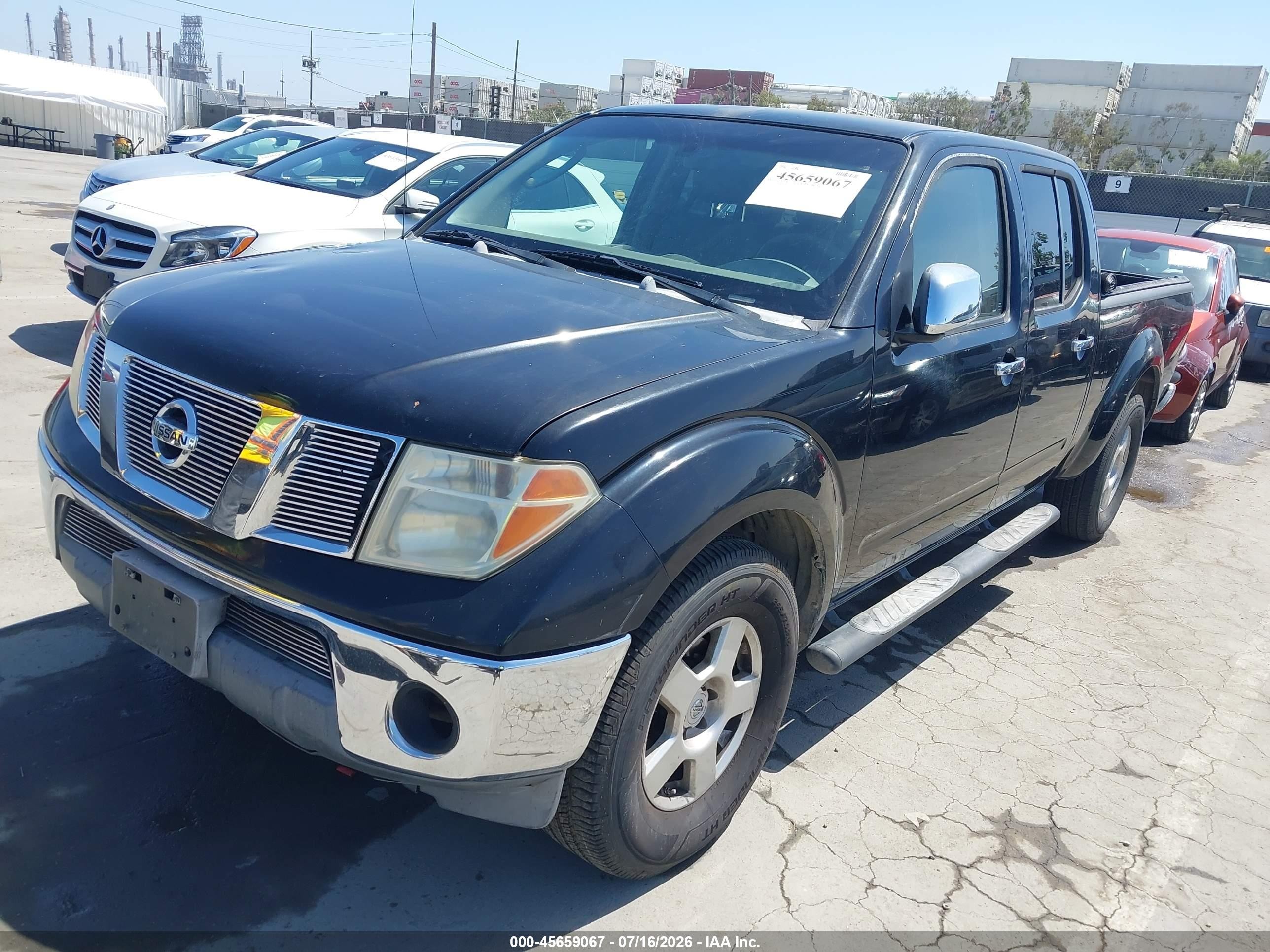 2007 Nissan Frontier Se Black vin: 1N6AD09U37C449175