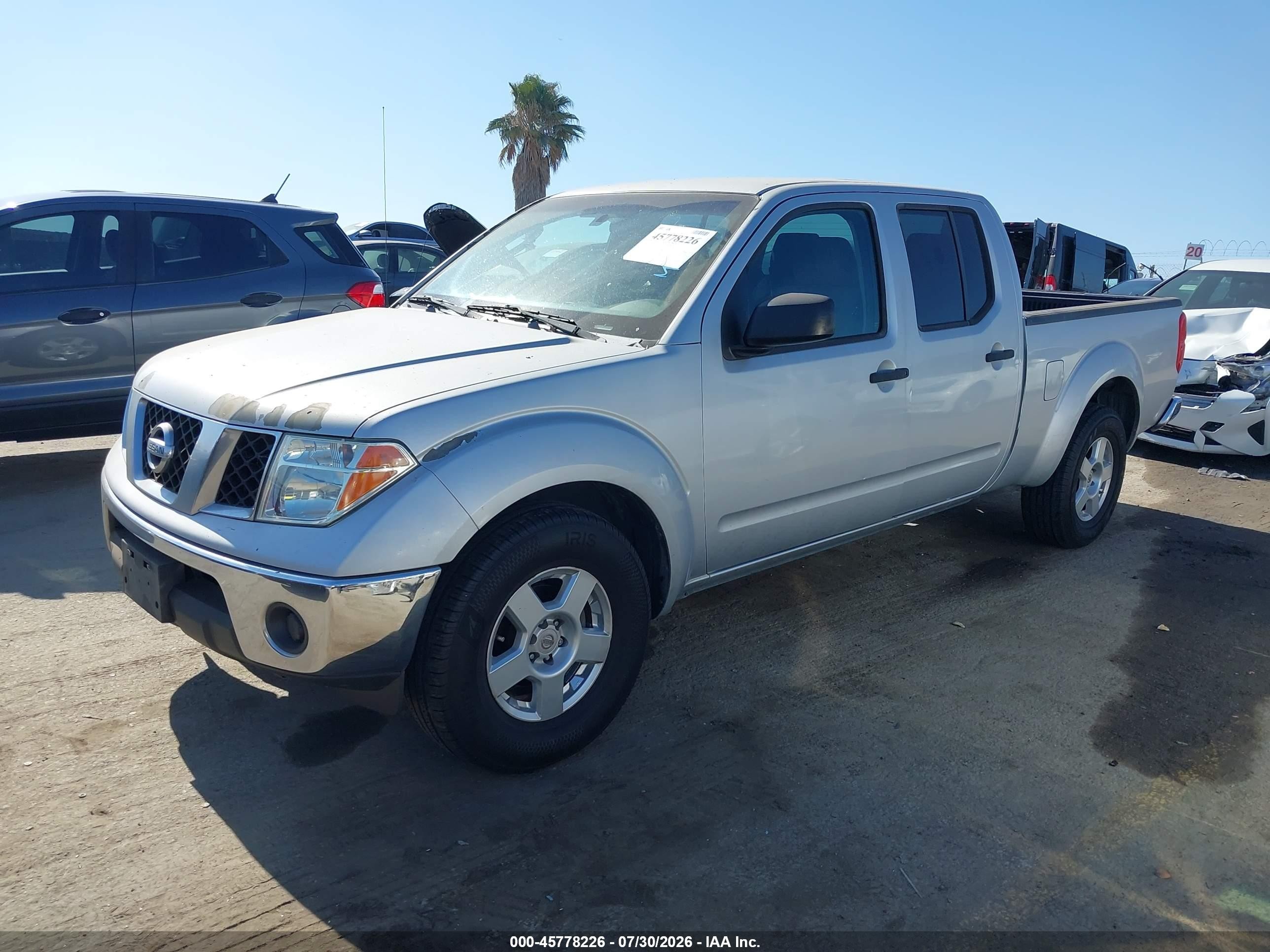 2008 Nissan Frontier Se Серебряный vin: 1N6AD09U38C443684
