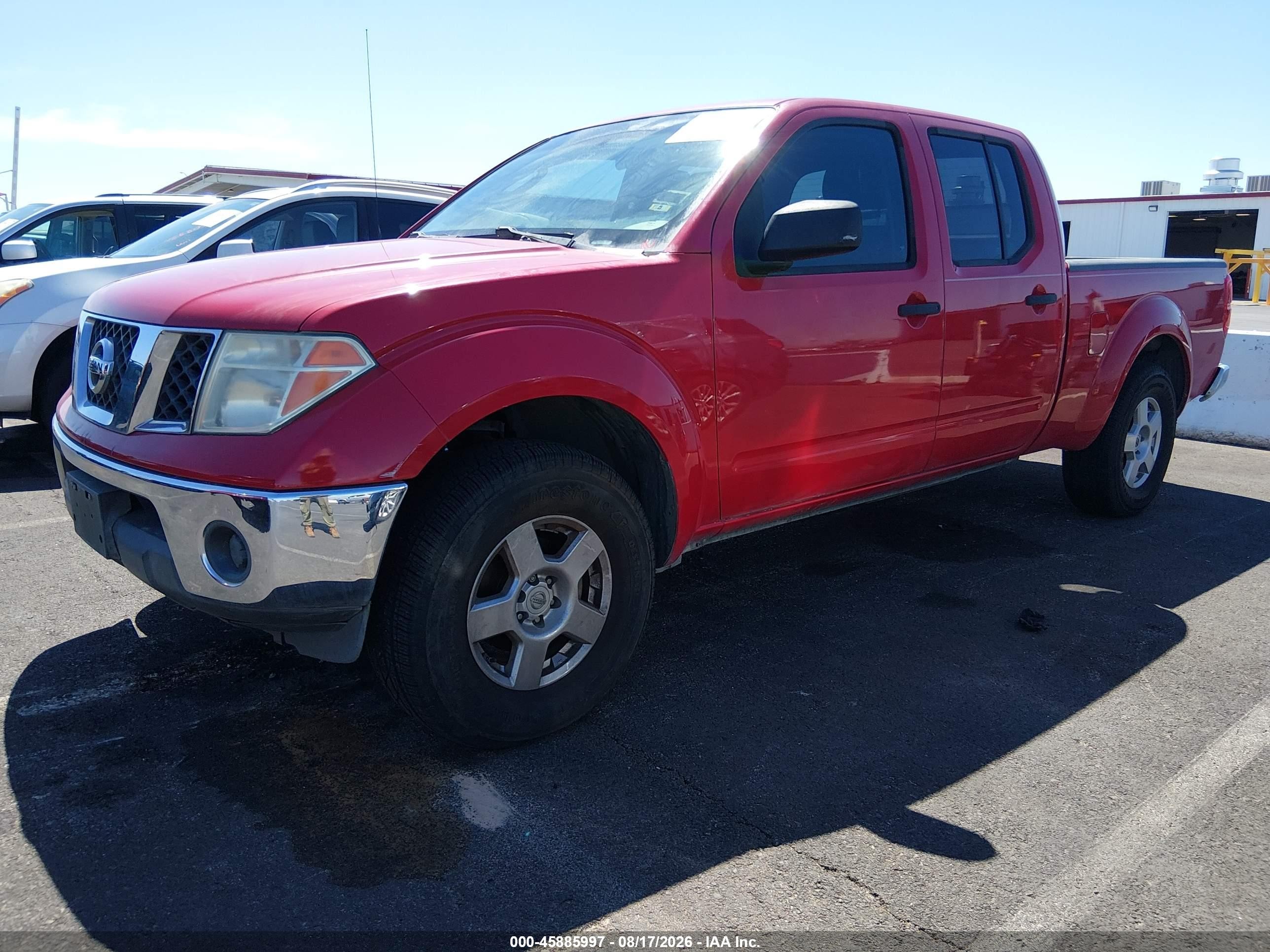 2008 Nissan Frontier Se Красный vin: 1N6AD09U58C438163