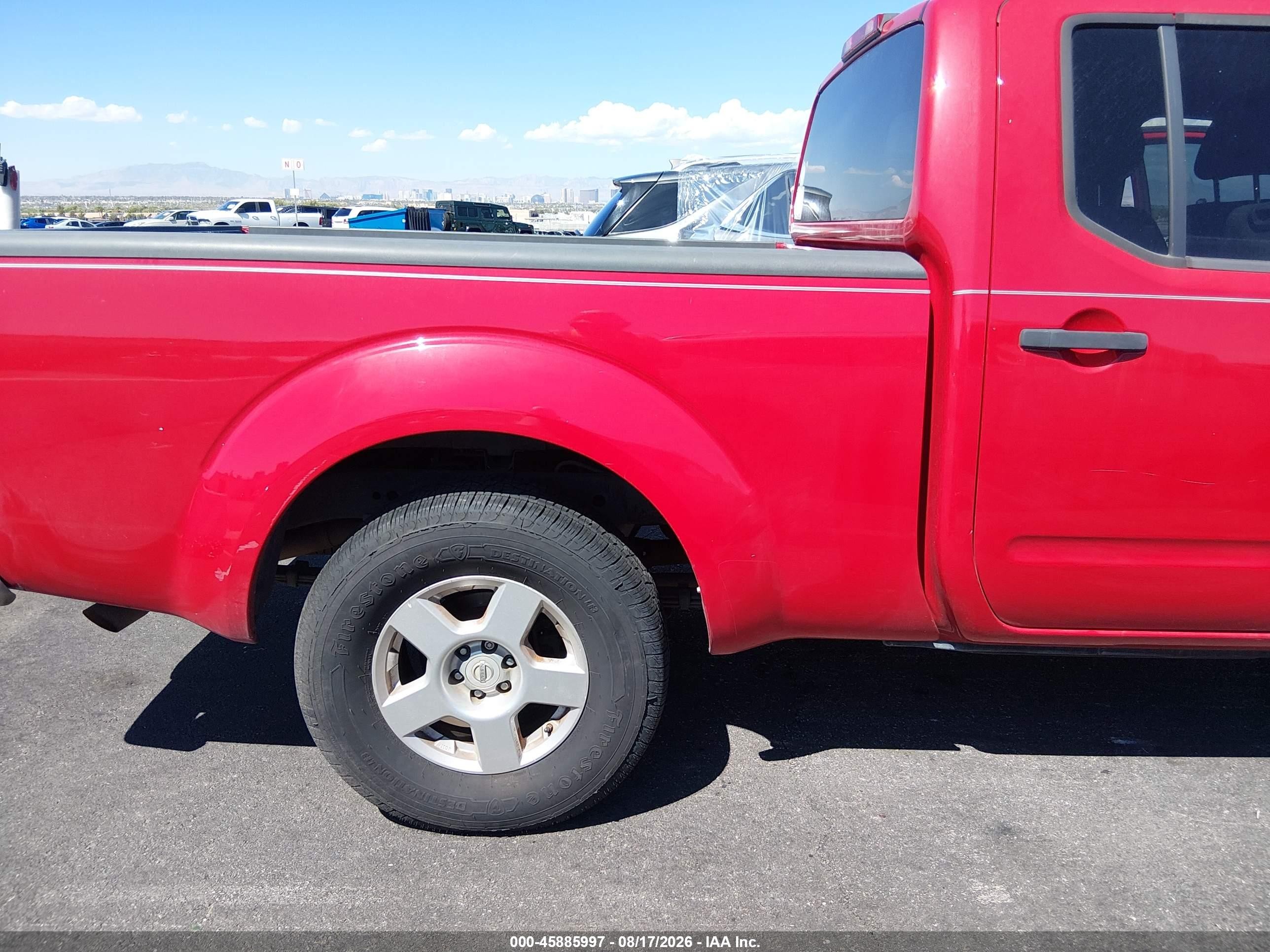 2008 Nissan Frontier Se Красный vin: 1N6AD09U58C438163