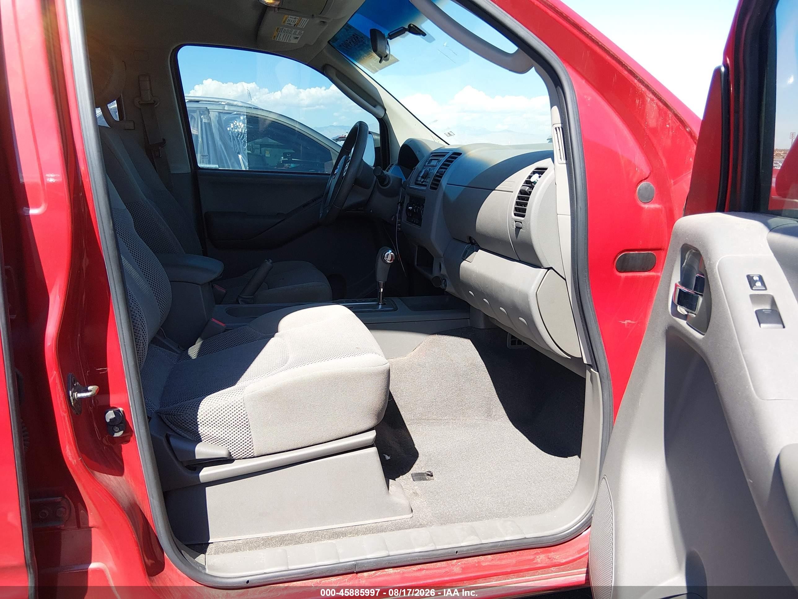 2008 Nissan Frontier Se Красный vin: 1N6AD09U58C438163