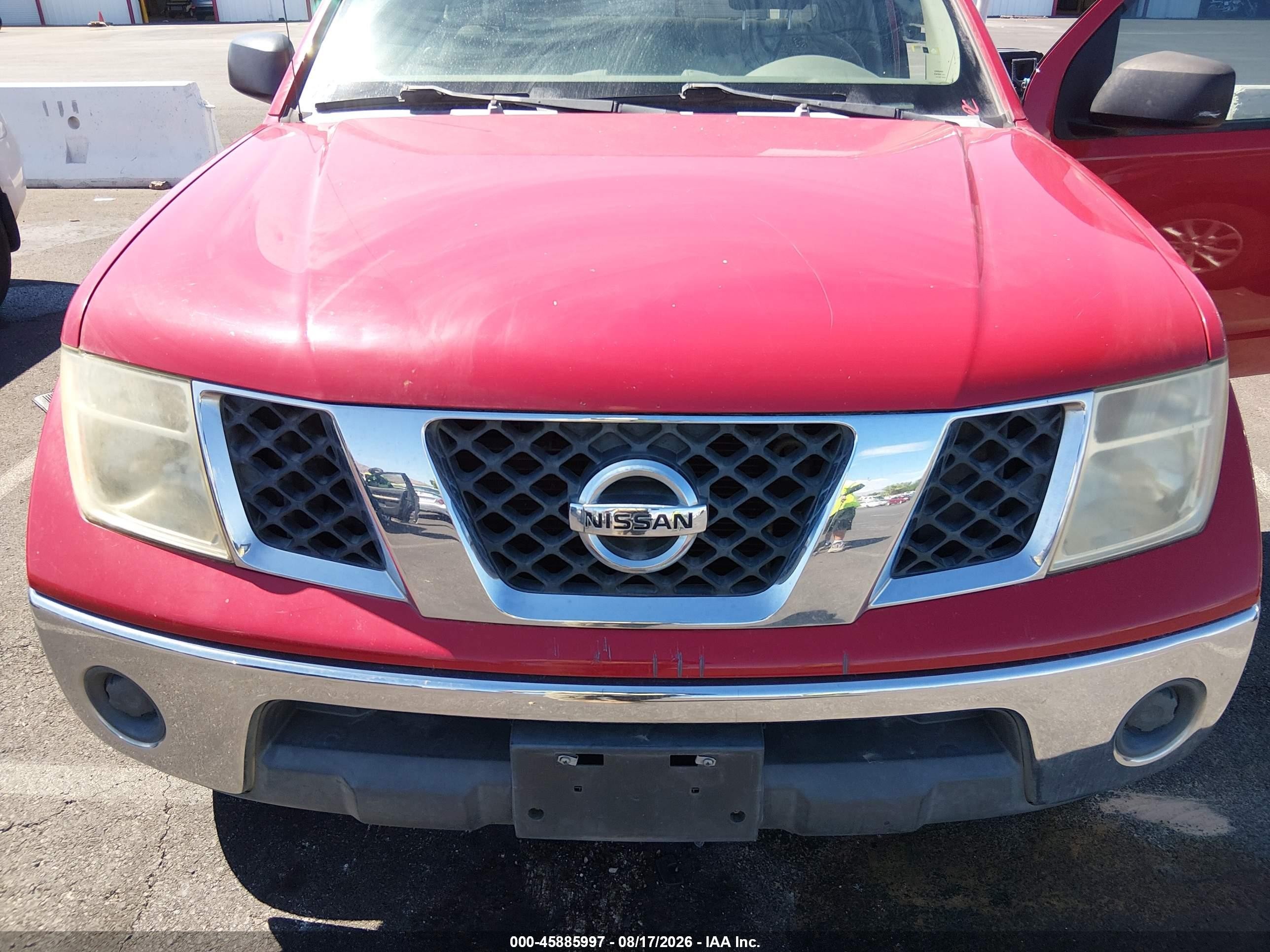 2008 Nissan Frontier Se Красный vin: 1N6AD09U58C438163