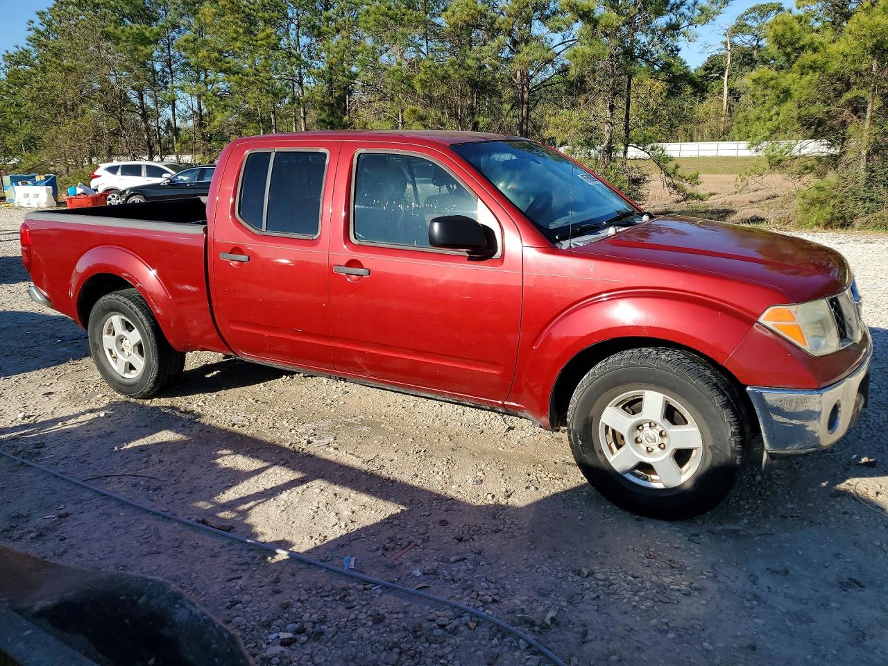 2008 Nissan Frontier Se V6 Red vin: 1N6AD09U68C420187