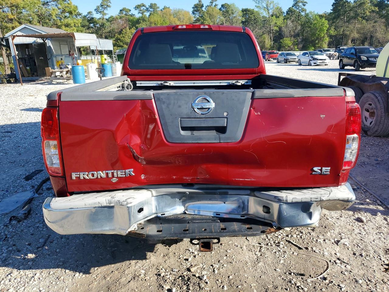 2008 Nissan Frontier Se V6 Red vin: 1N6AD09U68C420187