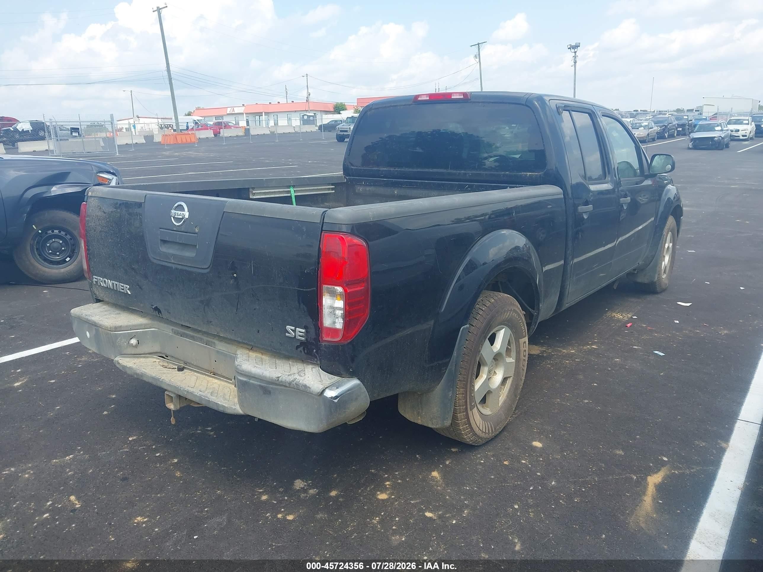 2007 Nissan Frontier Se Silver vin: 1N6AD09U87C404054