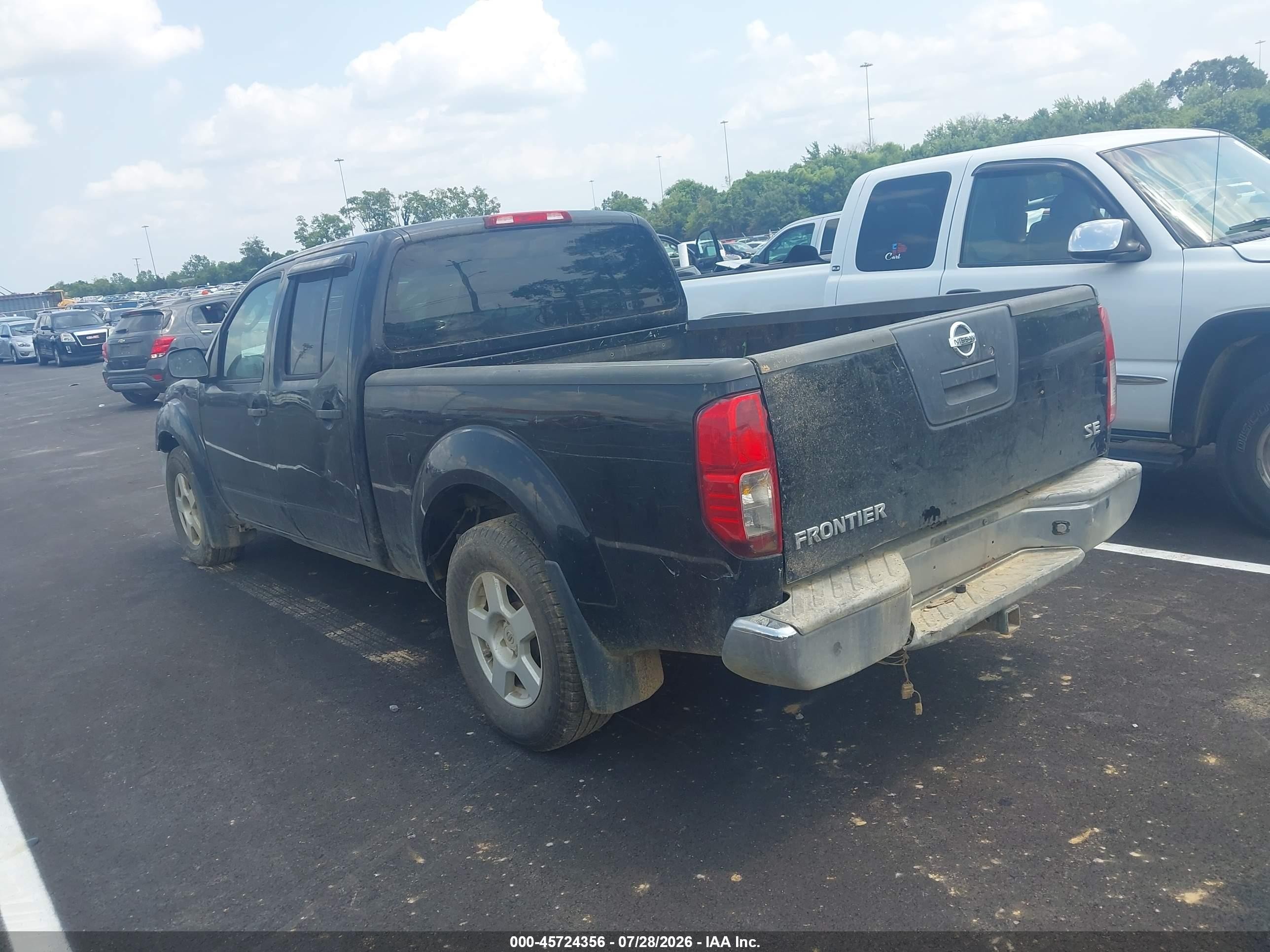2007 Nissan Frontier Se Silver vin: 1N6AD09U87C404054