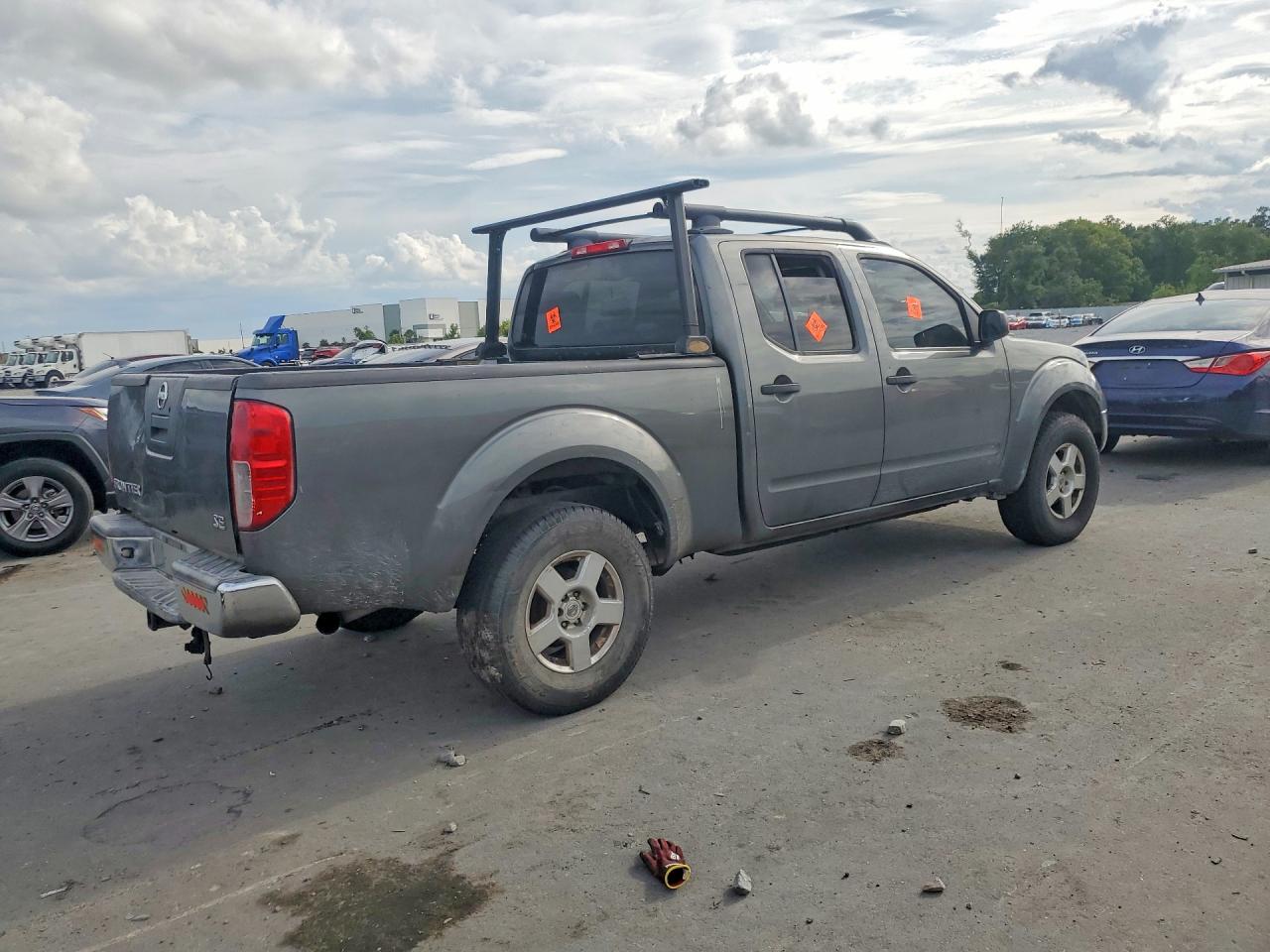 2007 Nissan Frontier Se Gray vin: 1N6AD09U87C430556