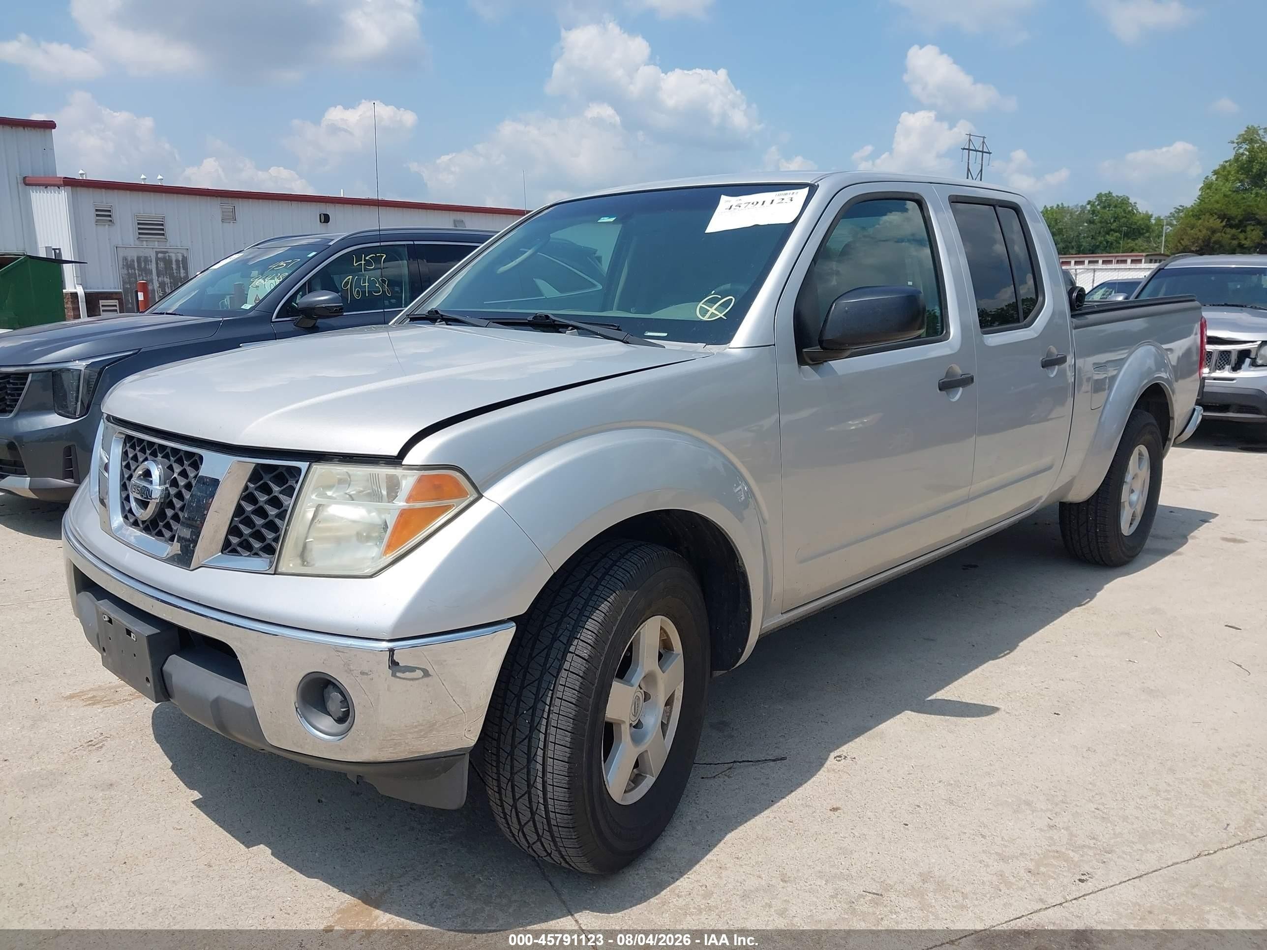 2008 Nissan Frontier Se Silver vin: 1N6AD09U88C404198