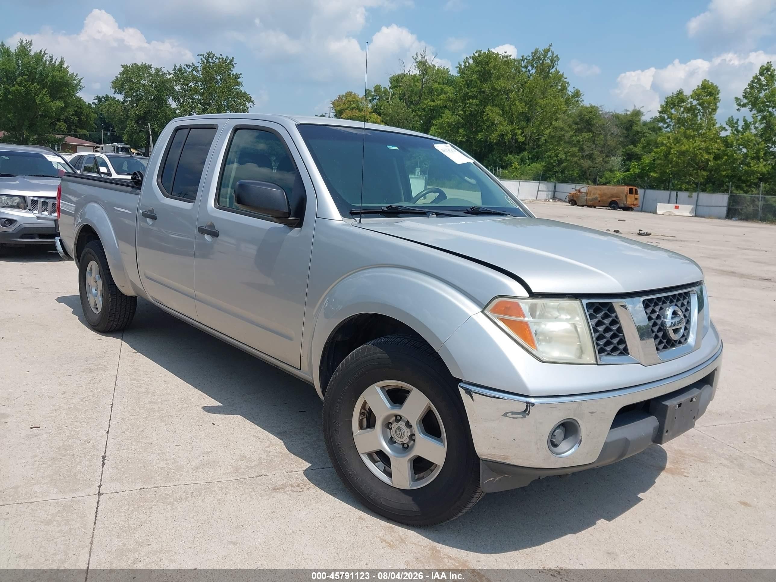 2008 Nissan Frontier Se Silver vin: 1N6AD09U88C404198