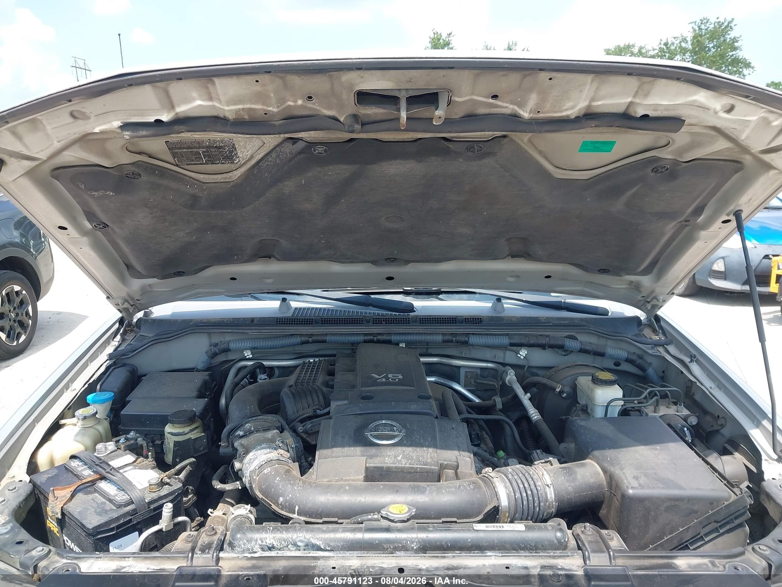 2008 Nissan Frontier Se Silver vin: 1N6AD09U88C404198