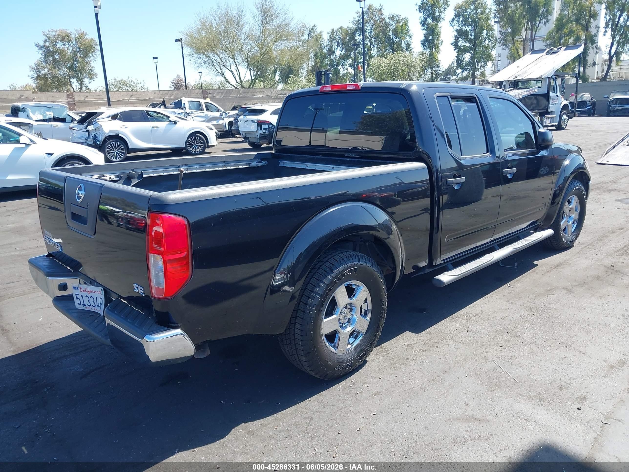 2007 Nissan Frontier Se Black vin: 1N6AD09UX7C462649
