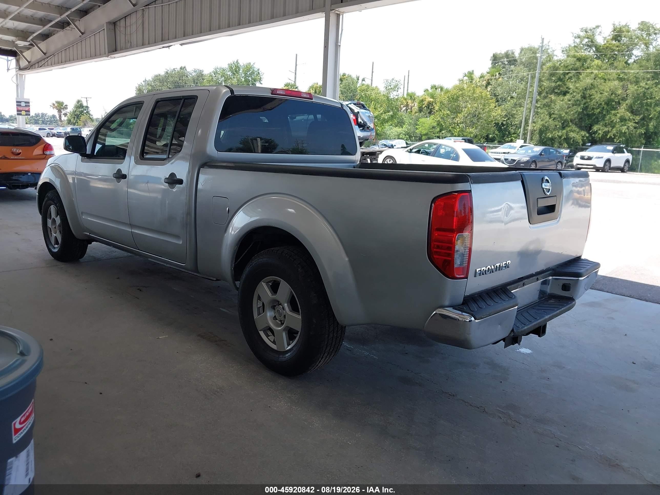 2008 Nissan Frontier Se Silver vin: 1N6AD09UX8C418197