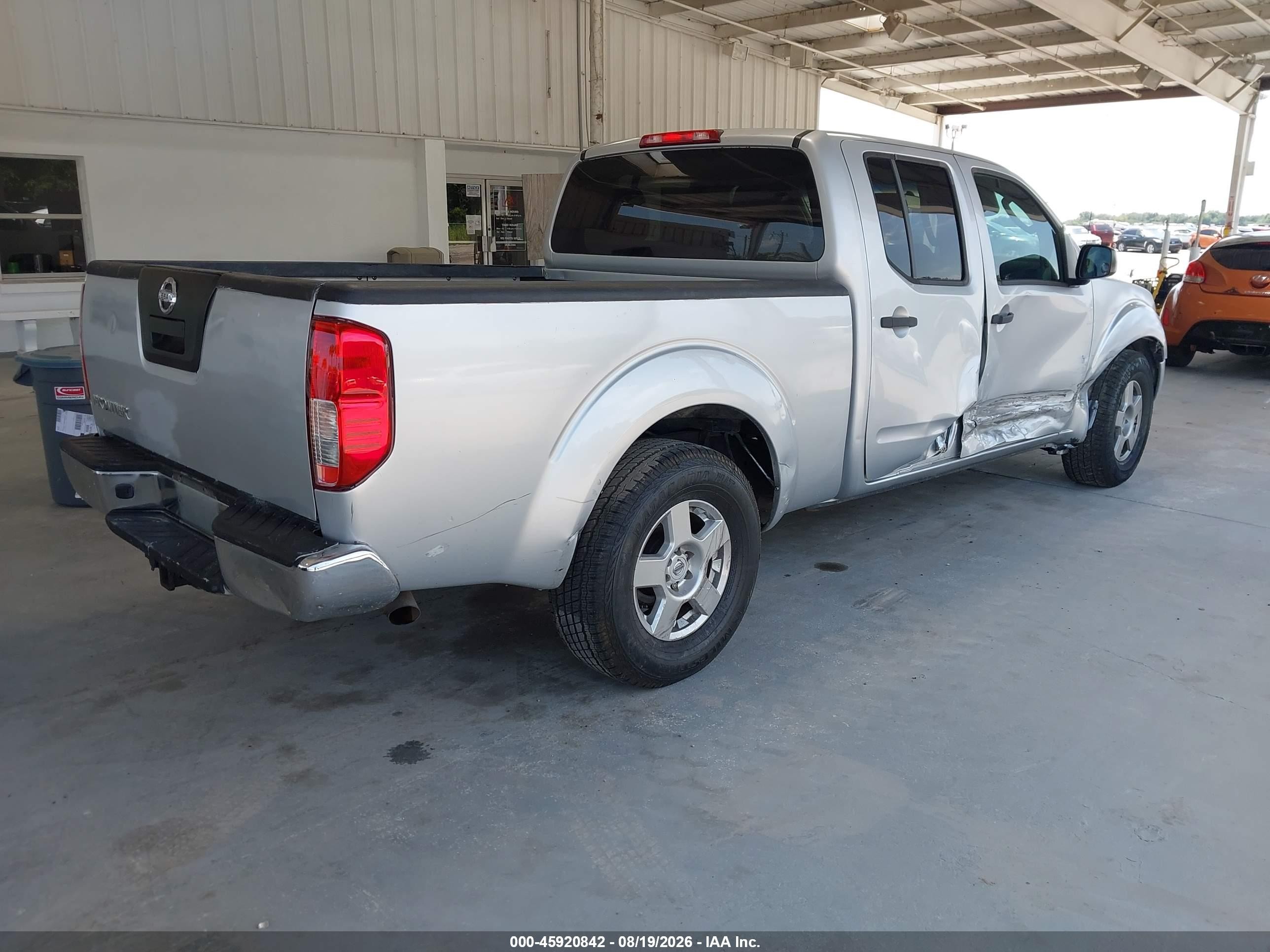 2008 Nissan Frontier Se Silver vin: 1N6AD09UX8C418197