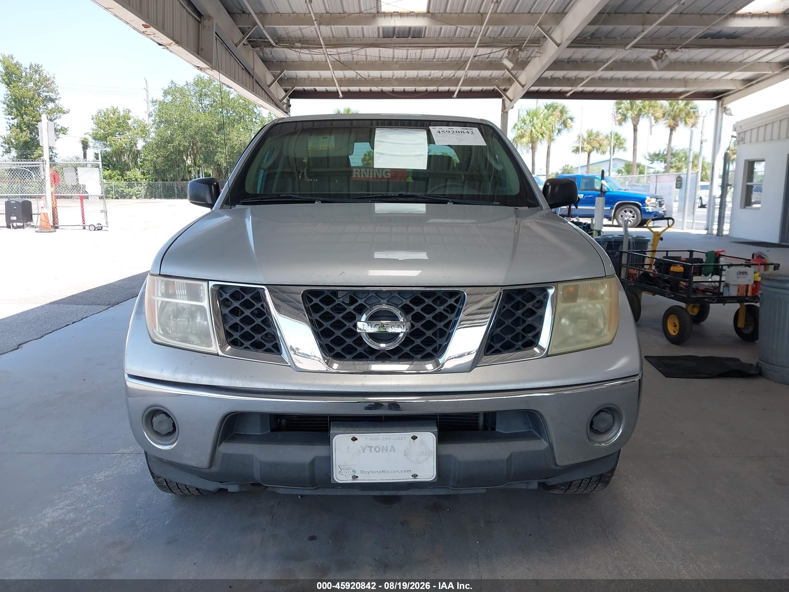 2008 Nissan Frontier Se Silver vin: 1N6AD09UX8C418197
