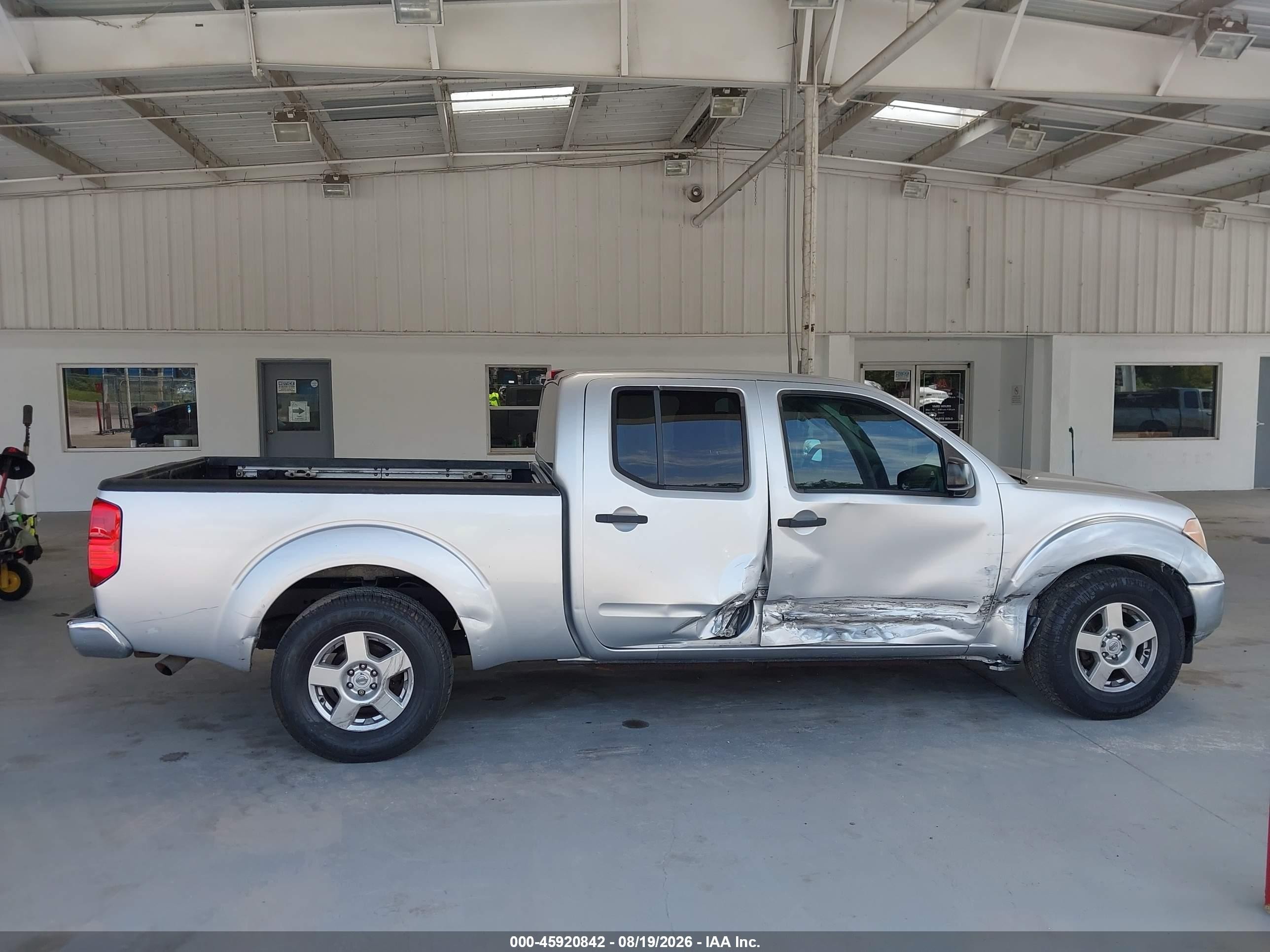 2008 Nissan Frontier Se Silver vin: 1N6AD09UX8C418197