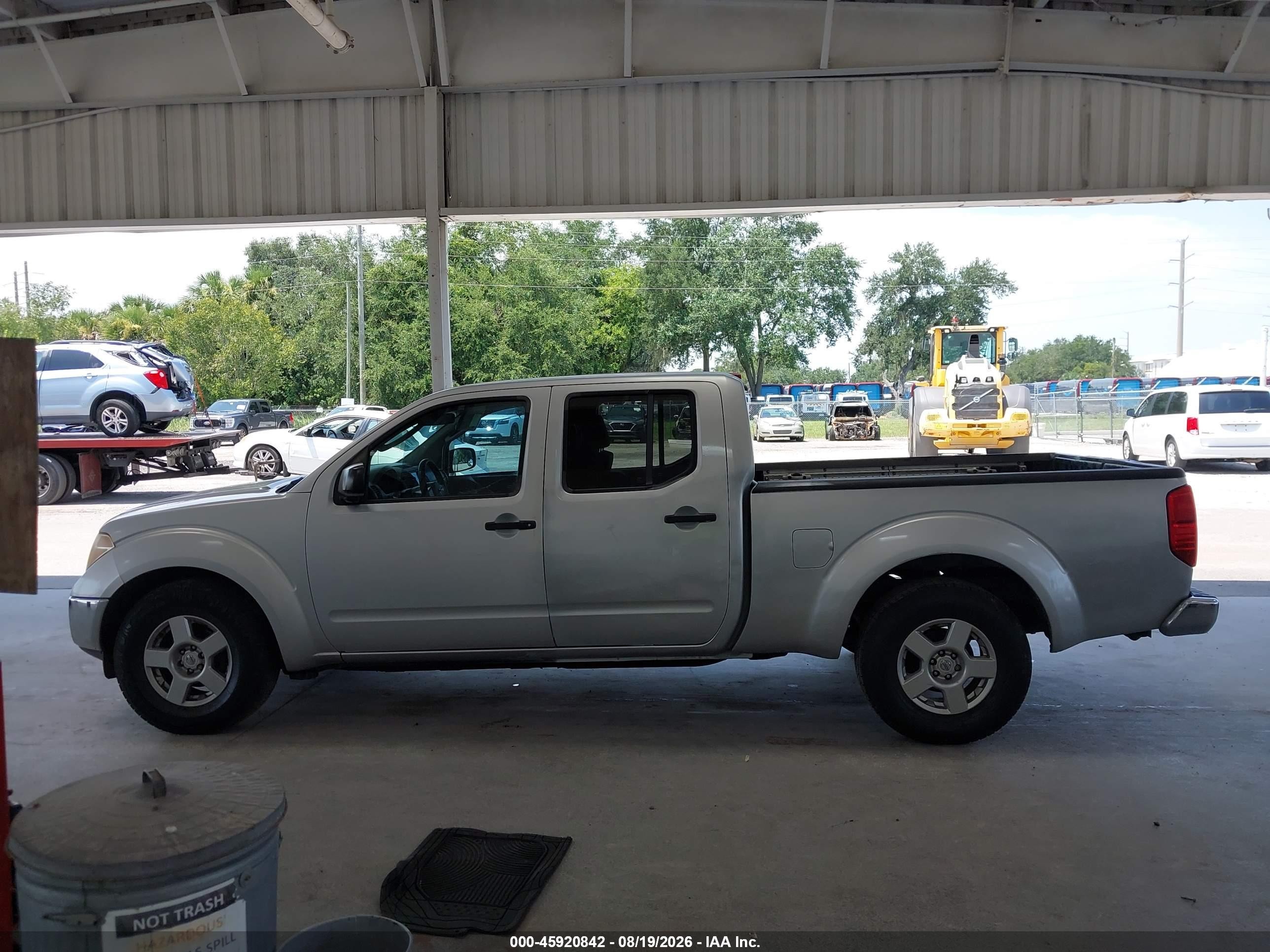 2008 Nissan Frontier Se Silver vin: 1N6AD09UX8C418197