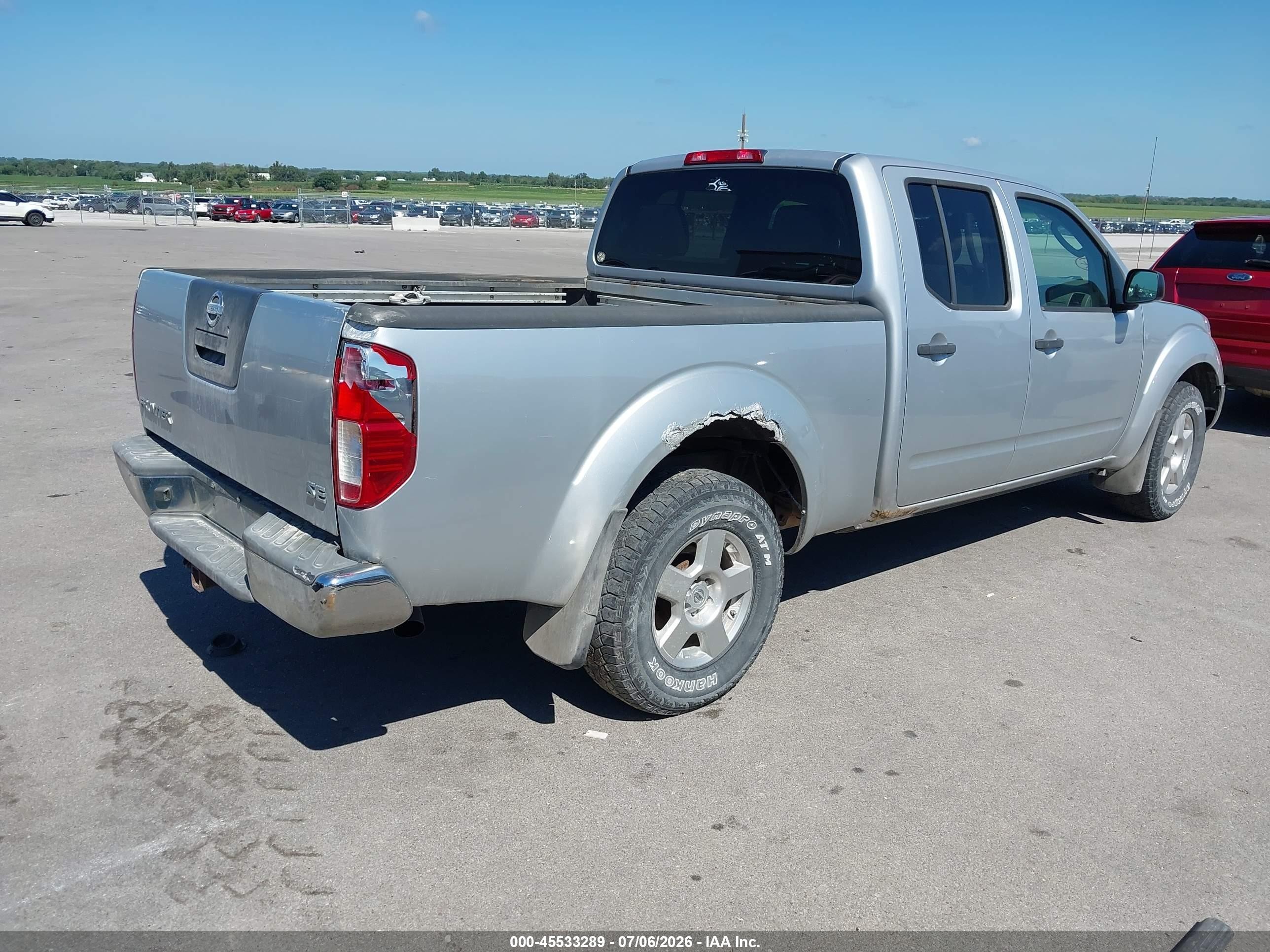 2007 Nissan Frontier Se Silver vin: 1N6AD09W07C412277