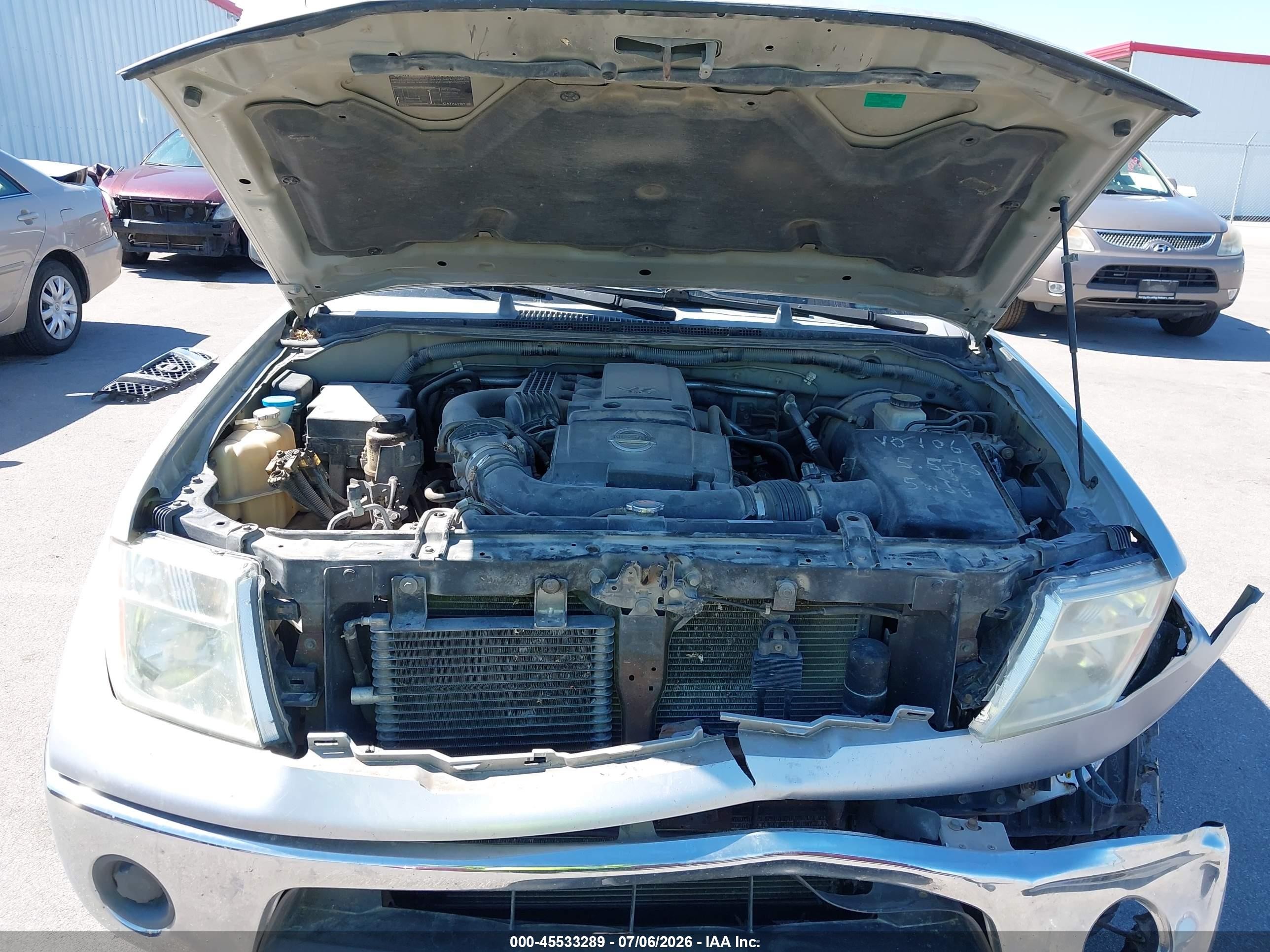 2007 Nissan Frontier Se Silver vin: 1N6AD09W07C412277