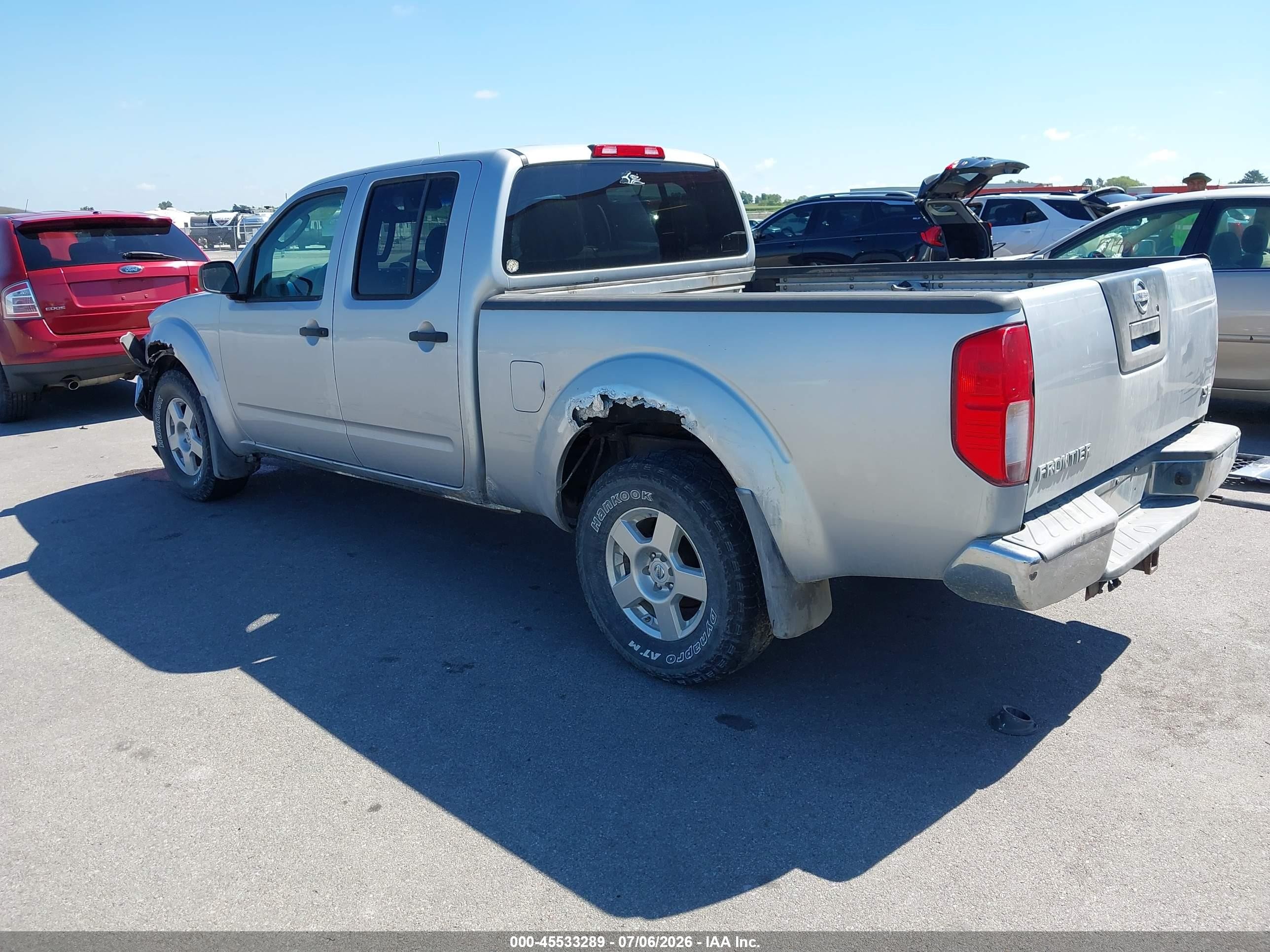 2007 Nissan Frontier Se Silver vin: 1N6AD09W07C412277