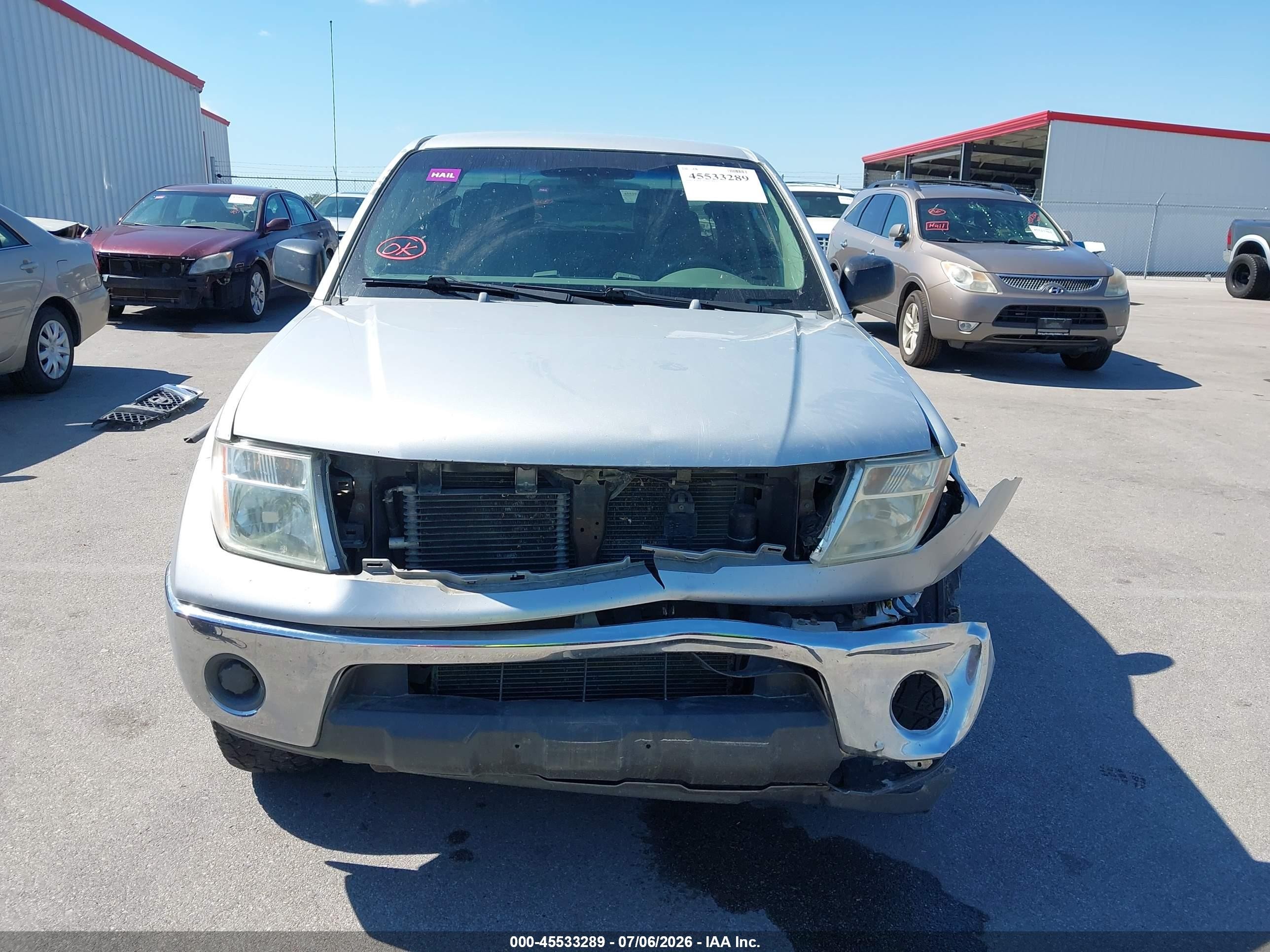 2007 Nissan Frontier Se Silver vin: 1N6AD09W07C412277