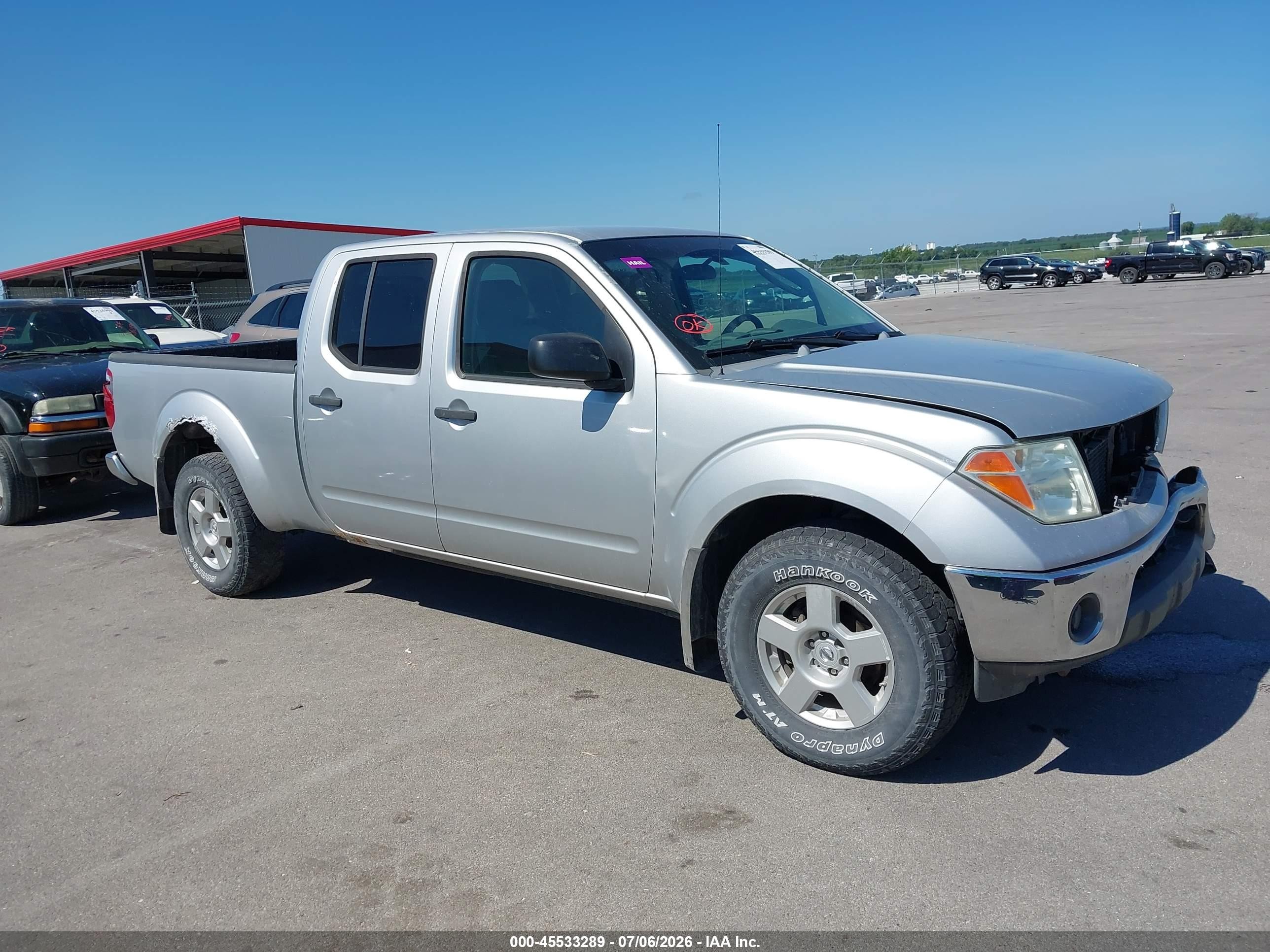 2007 Nissan Frontier Se Silver vin: 1N6AD09W07C412277