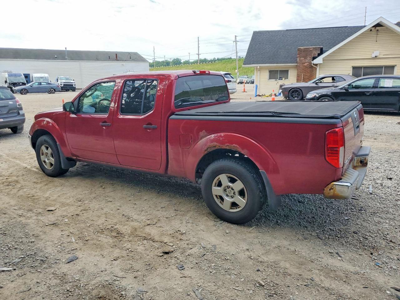 2007 Nissan Frontier Se Red vin: 1N6AD09W07C443853