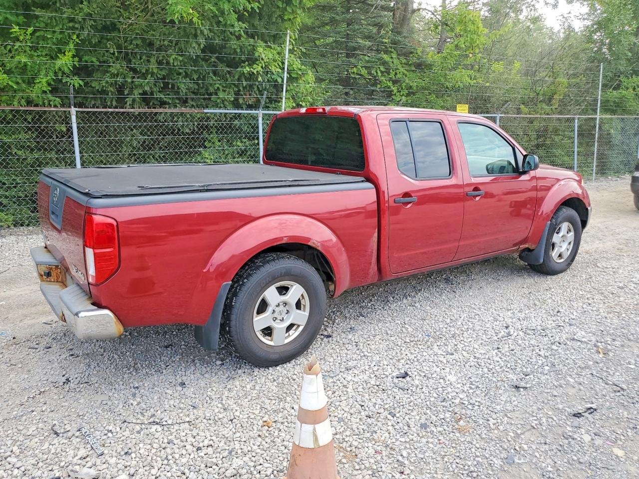 2007 Nissan Frontier Se Red vin: 1N6AD09W07C443853