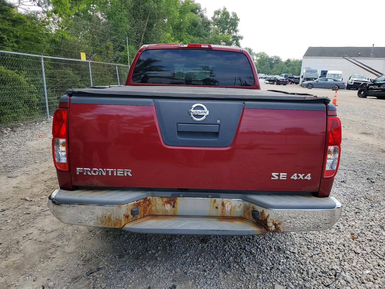 2007 Nissan Frontier Se Red vin: 1N6AD09W07C443853