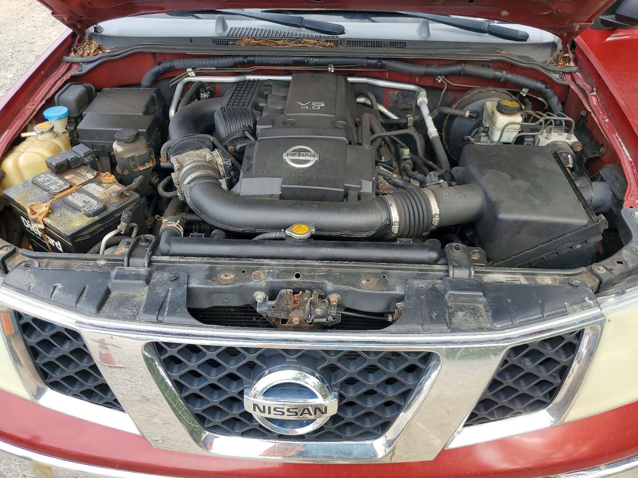 2007 Nissan Frontier Se Red vin: 1N6AD09W07C443853