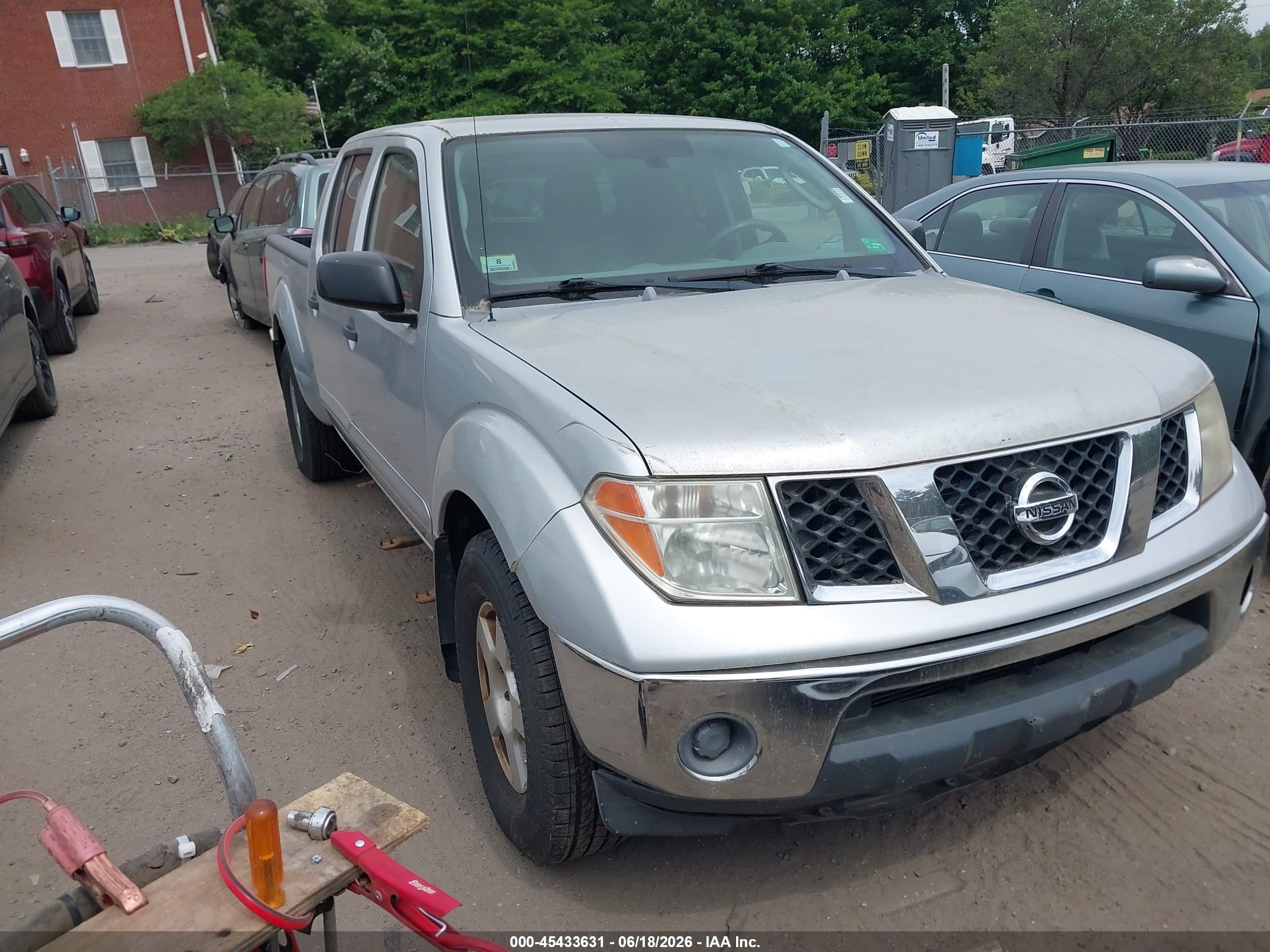 2007 Nissan Frontier Se Silver vin: 1N6AD09W27C456555